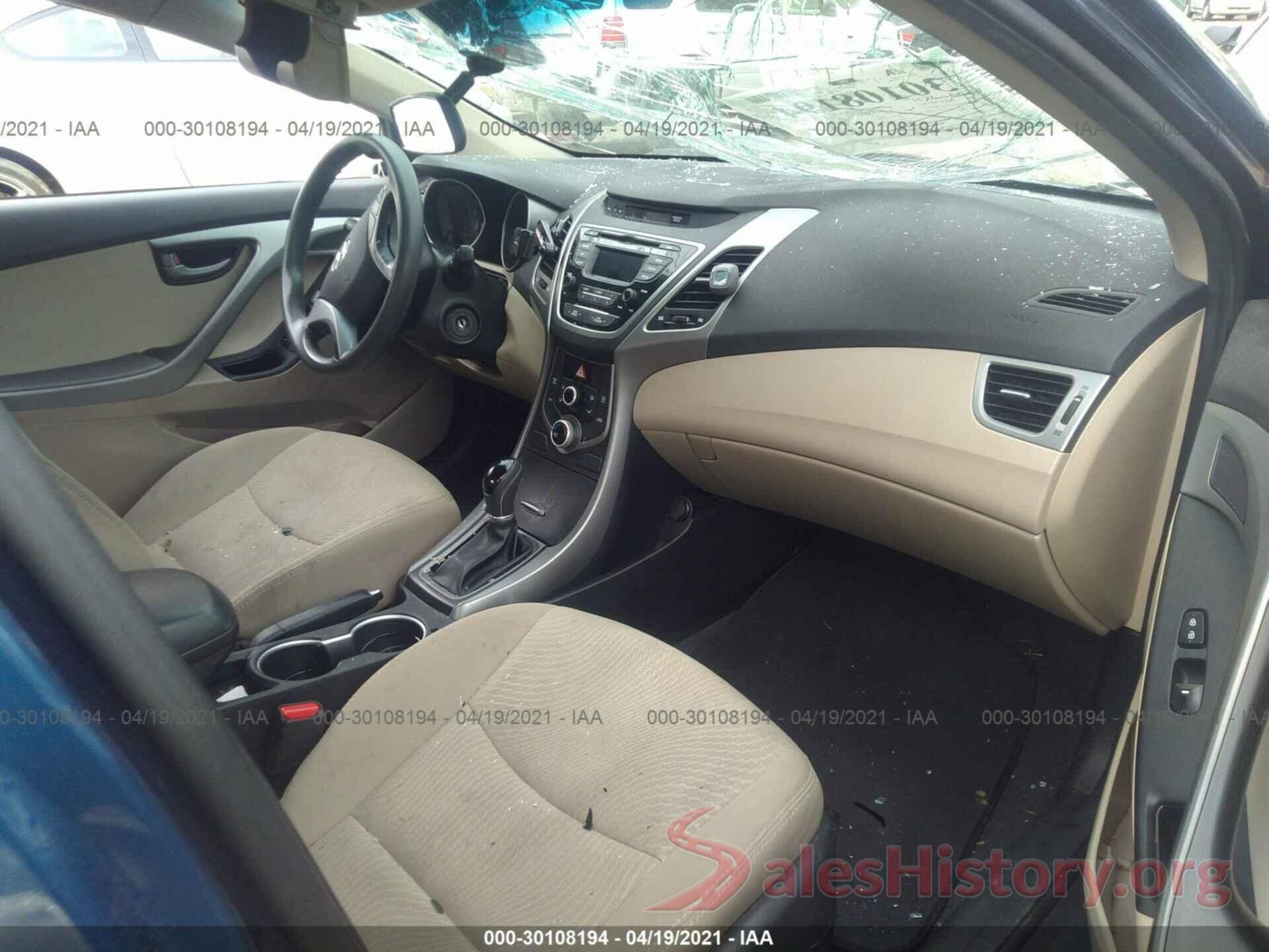 5NPDH4AE3GH789463 2016 HYUNDAI ELANTRA