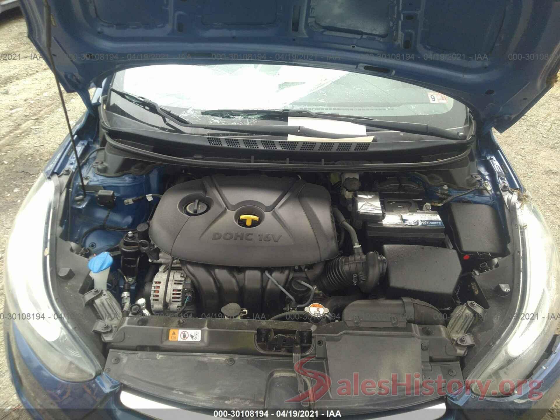 5NPDH4AE3GH789463 2016 HYUNDAI ELANTRA