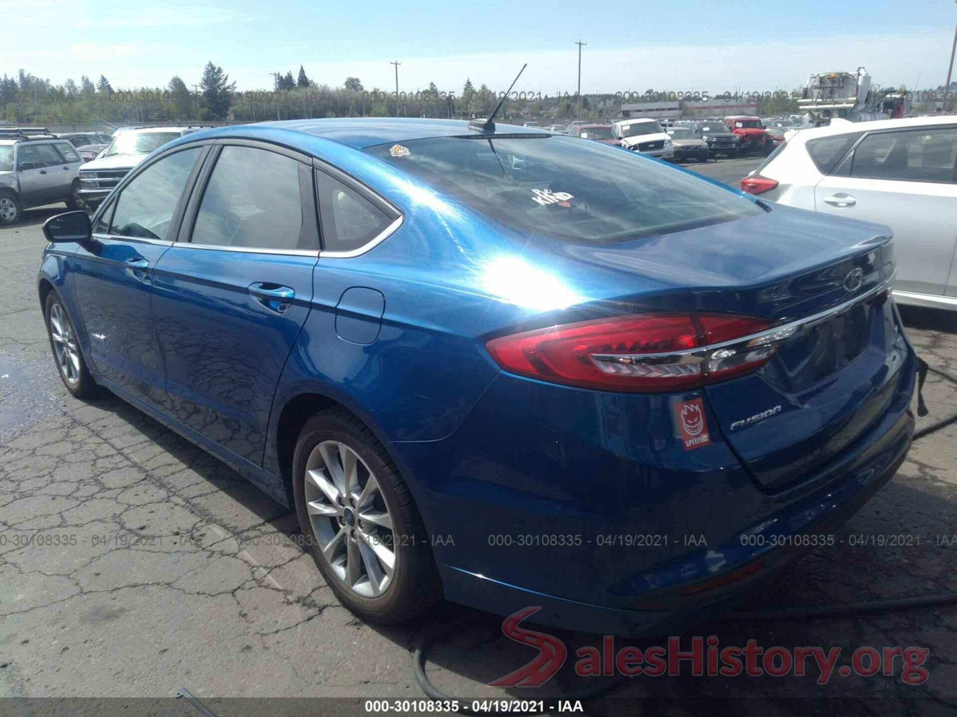 3FA6P0LU7HR355107 2017 FORD FUSION