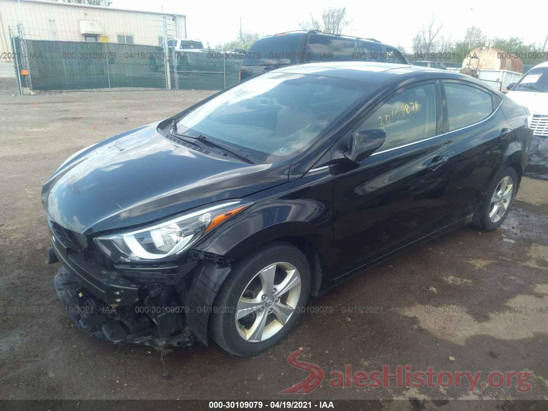 KMHDH4AE8GU600419 2016 HYUNDAI ELANTRA