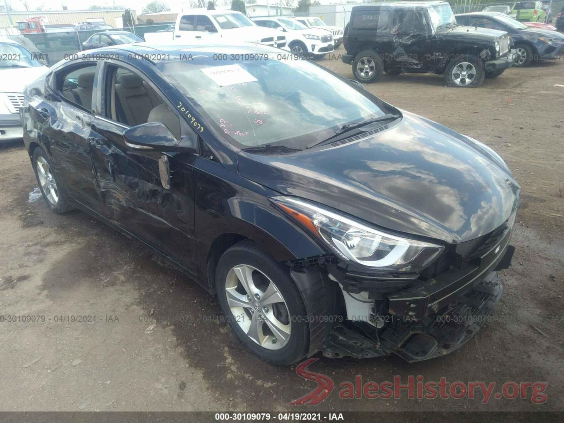 KMHDH4AE8GU600419 2016 HYUNDAI ELANTRA