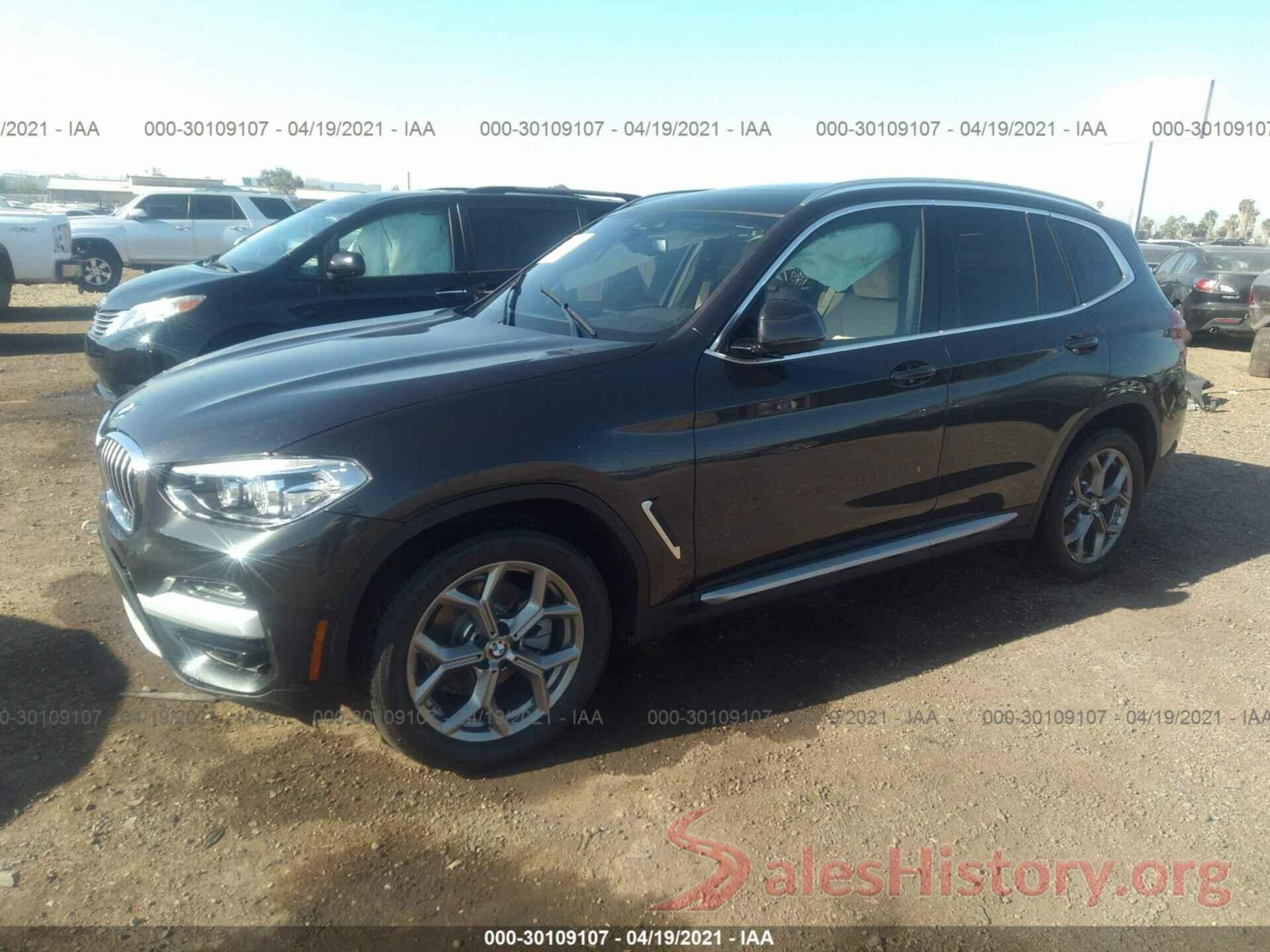 5UXTY3C05M9F71750 2021 BMW X3