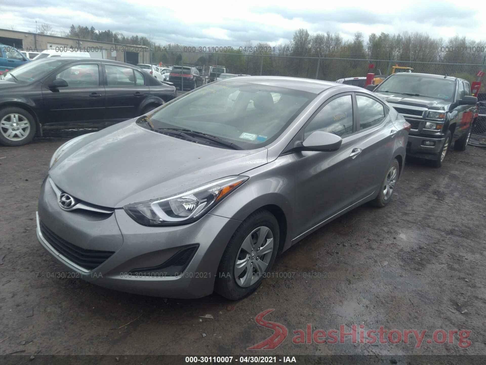 KMHDH4AE1GU532805 2016 HYUNDAI ELANTRA