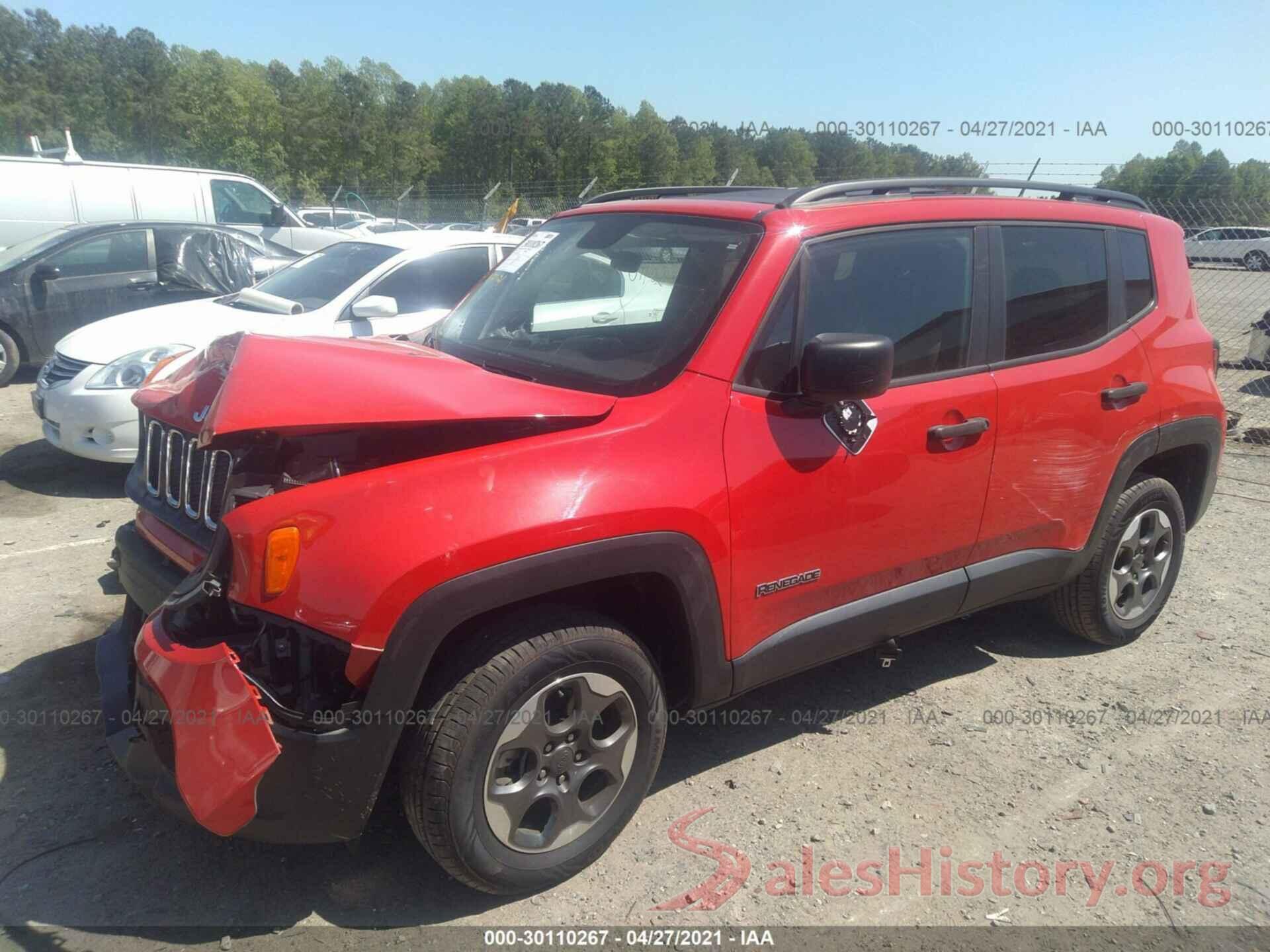 ZACCJBAB5HPF29326 2017 JEEP RENEGADE