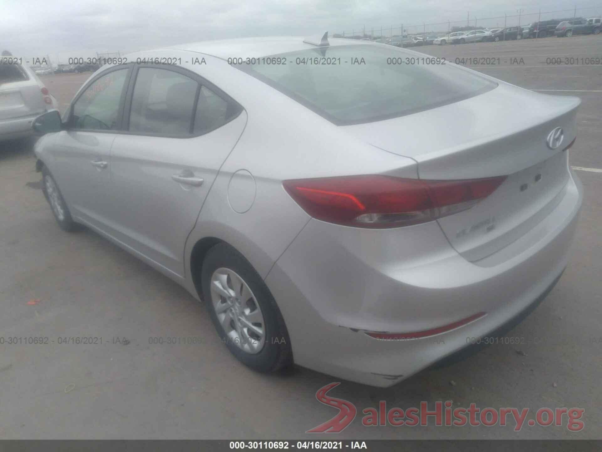 5NPD74LF1HH082193 2017 HYUNDAI ELANTRA