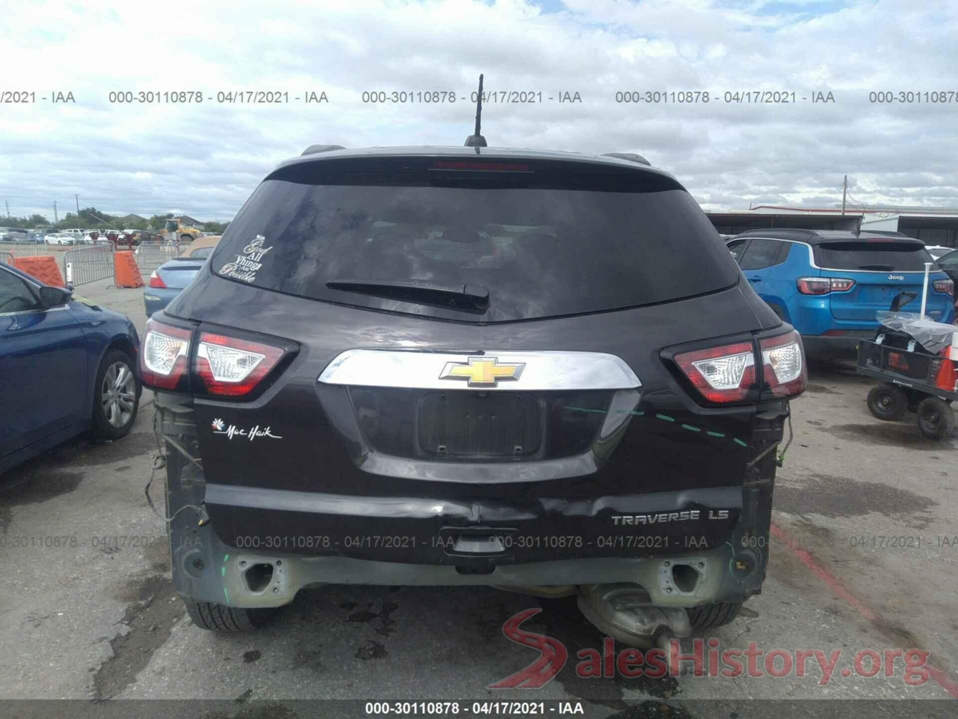 1GNKRFED8GJ152309 2016 CHEVROLET TRAVERSE