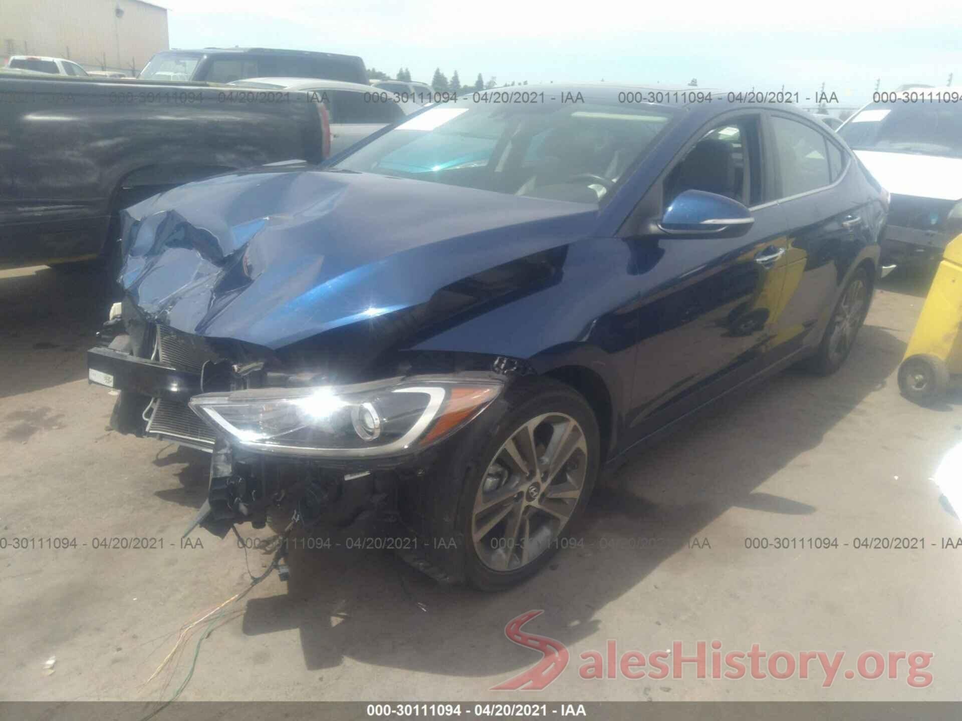 5NPD84LF6HH036839 2017 HYUNDAI ELANTRA