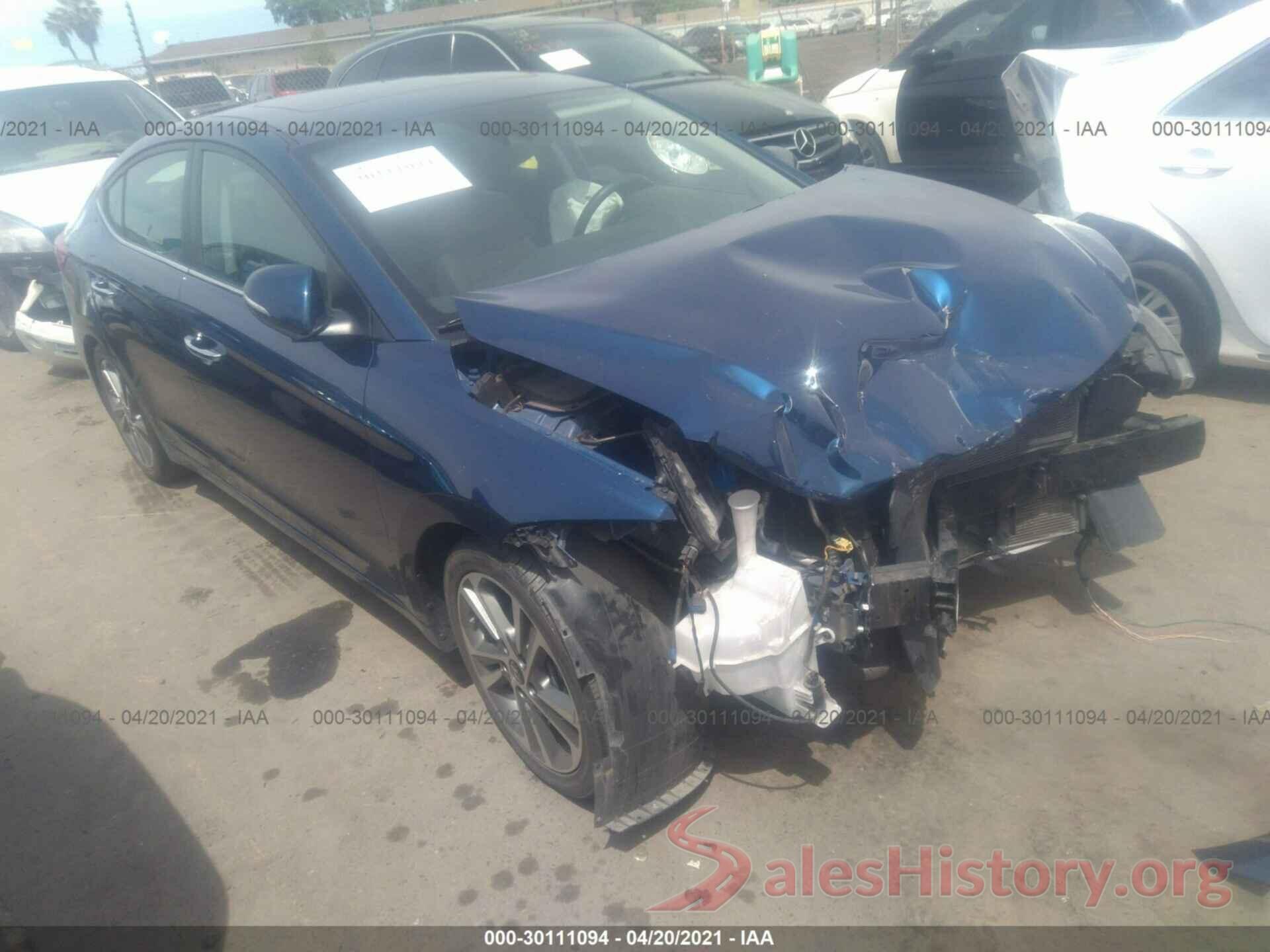 5NPD84LF6HH036839 2017 HYUNDAI ELANTRA