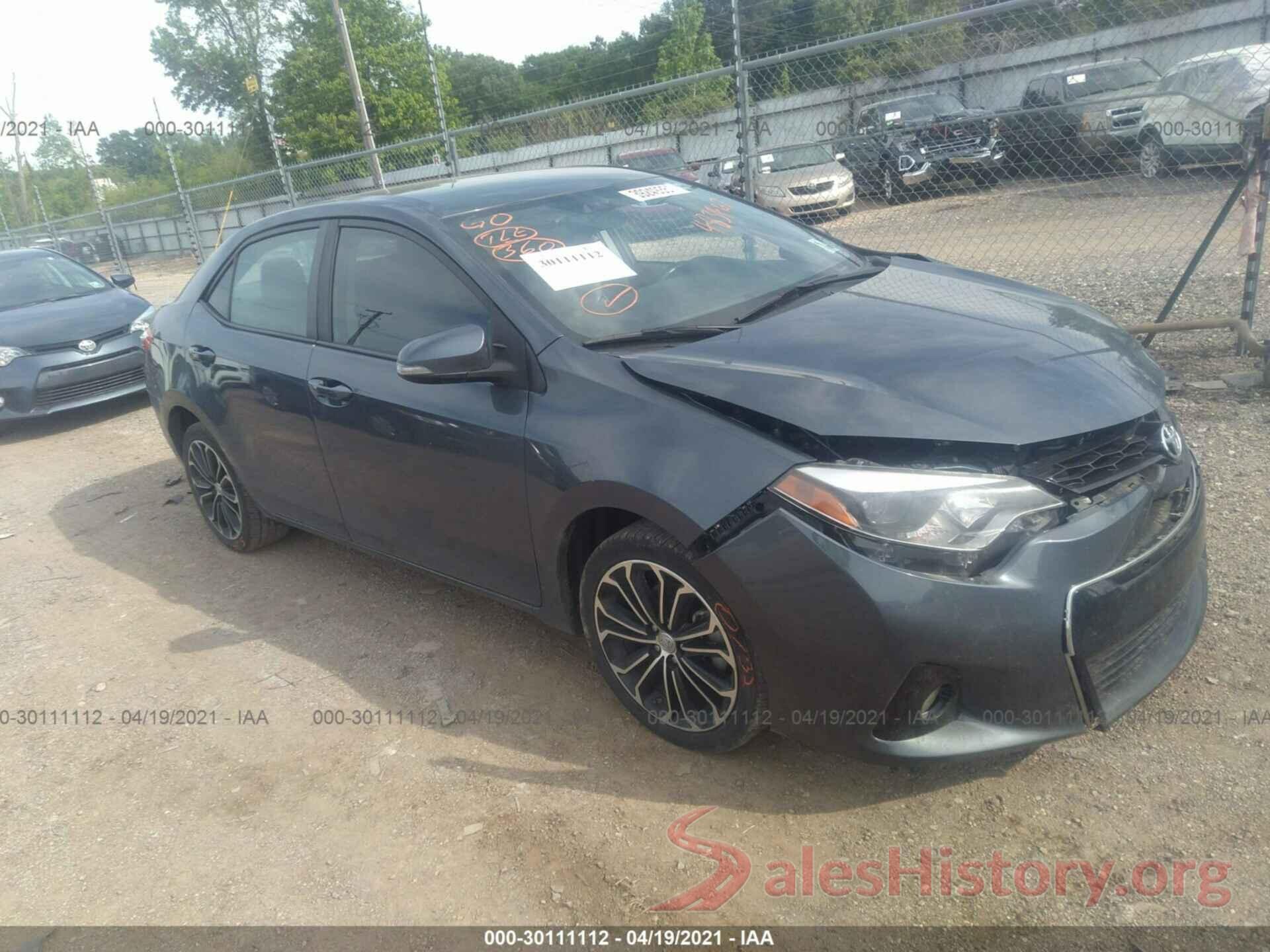 5YFBURHE3GP483467 2016 TOYOTA COROLLA