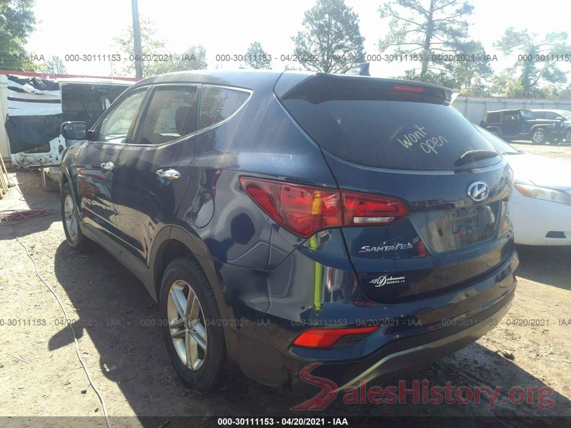 5XYZTDLB6HG460370 2017 HYUNDAI SANTA FE SPORT