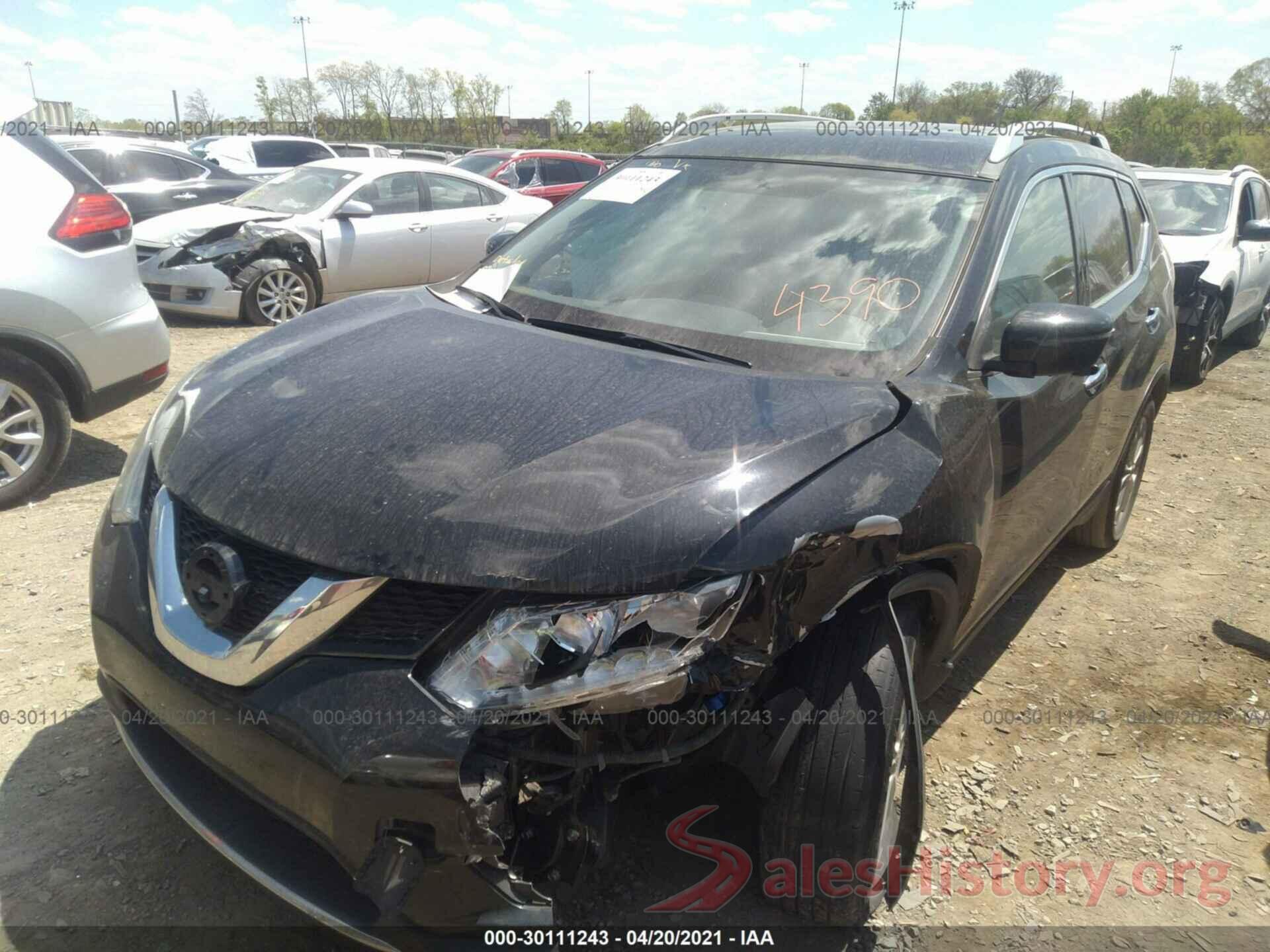 KNMAT2MT7GP734390 2016 NISSAN ROGUE