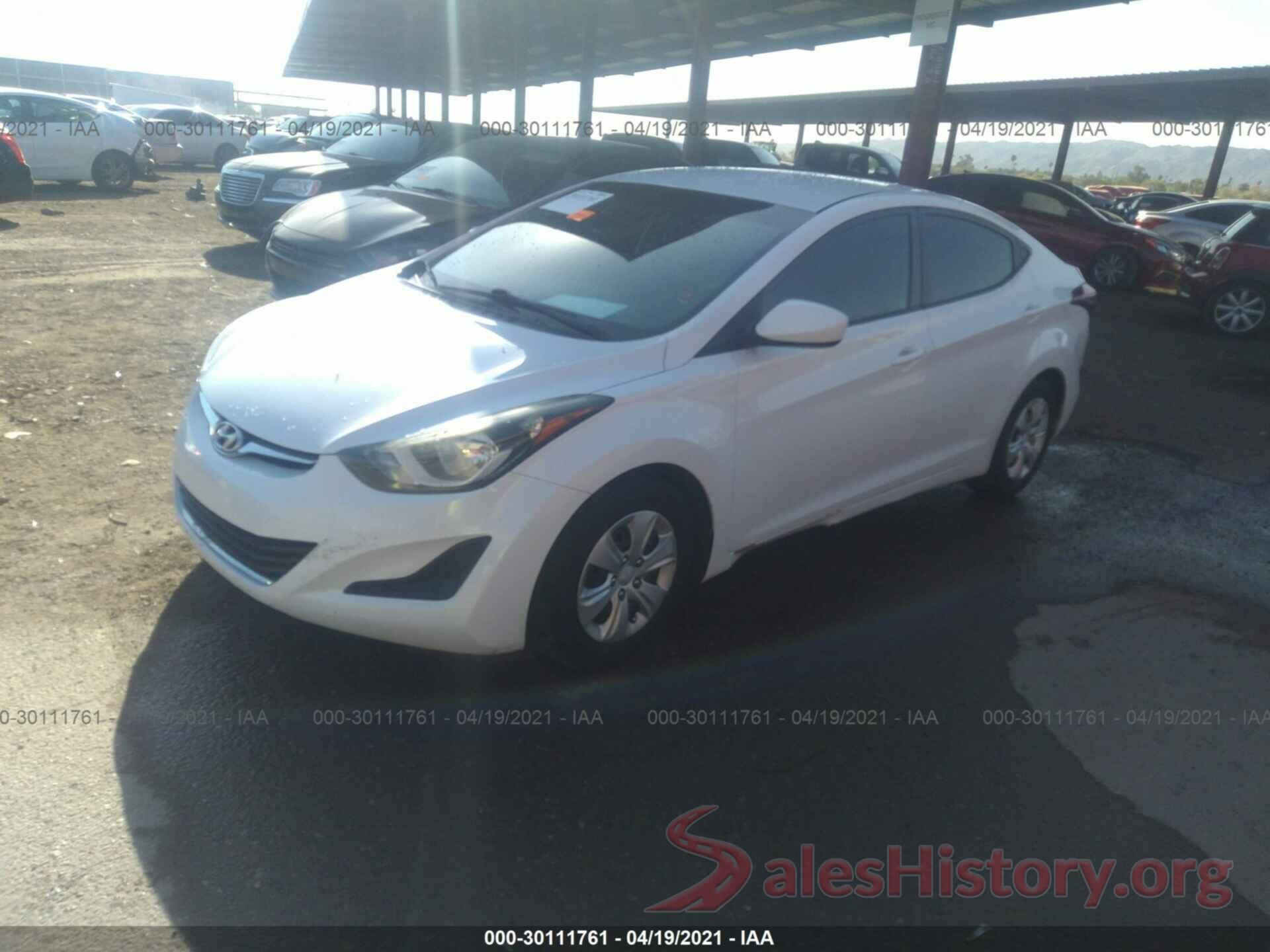 5NPDH4AE1GH701512 2016 HYUNDAI ELANTRA