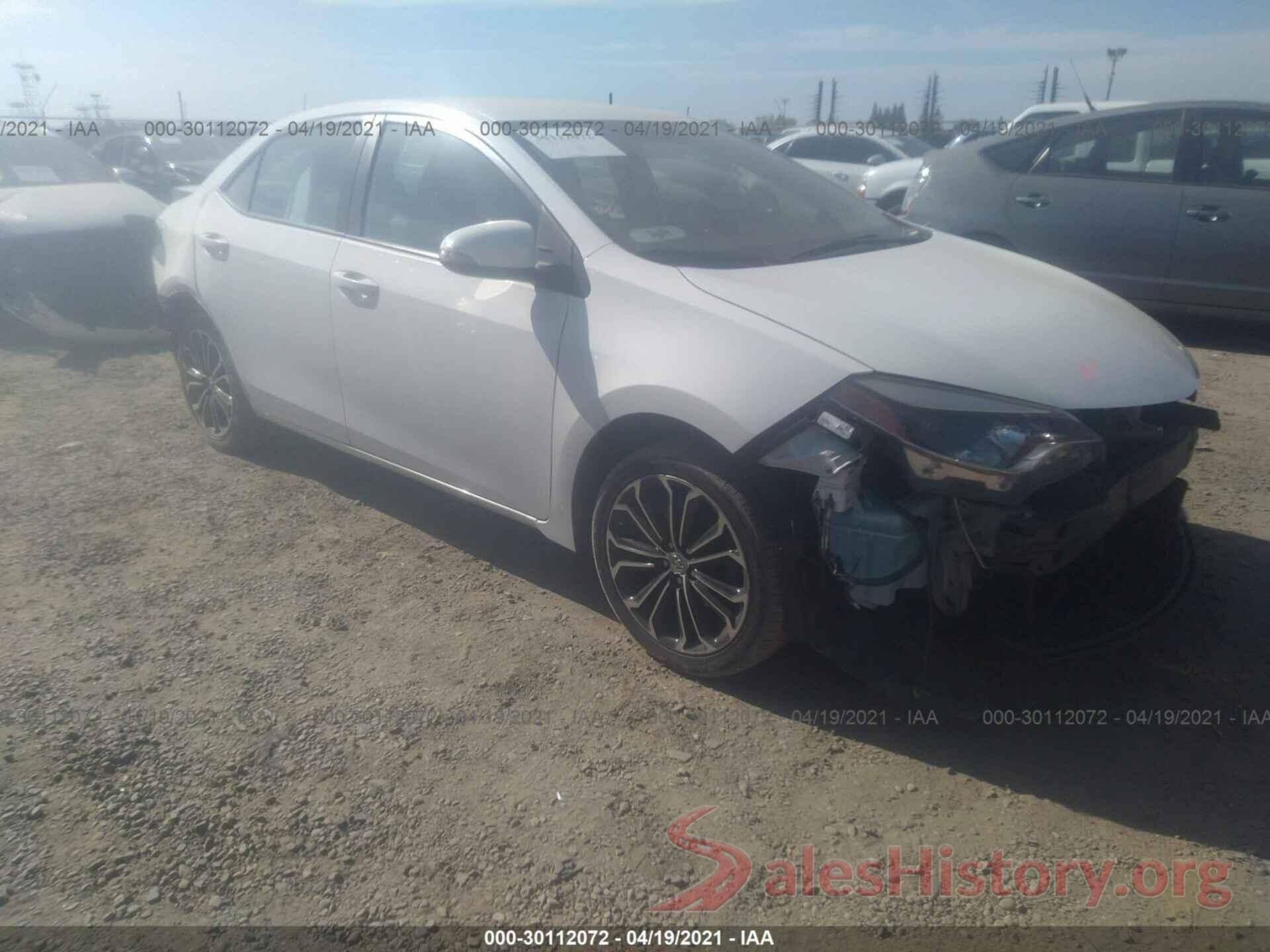 5YFBURHE8GP431400 2016 TOYOTA COROLLA