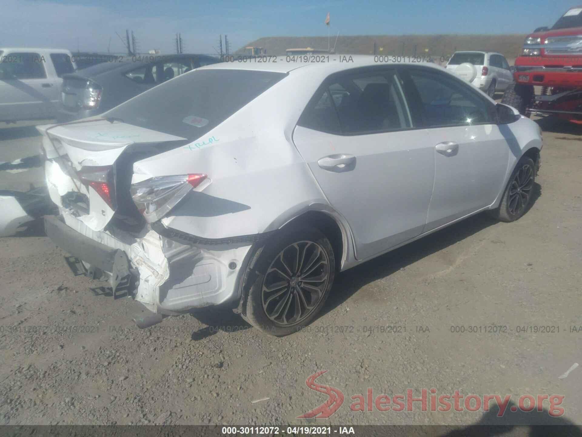 5YFBURHE8GP431400 2016 TOYOTA COROLLA