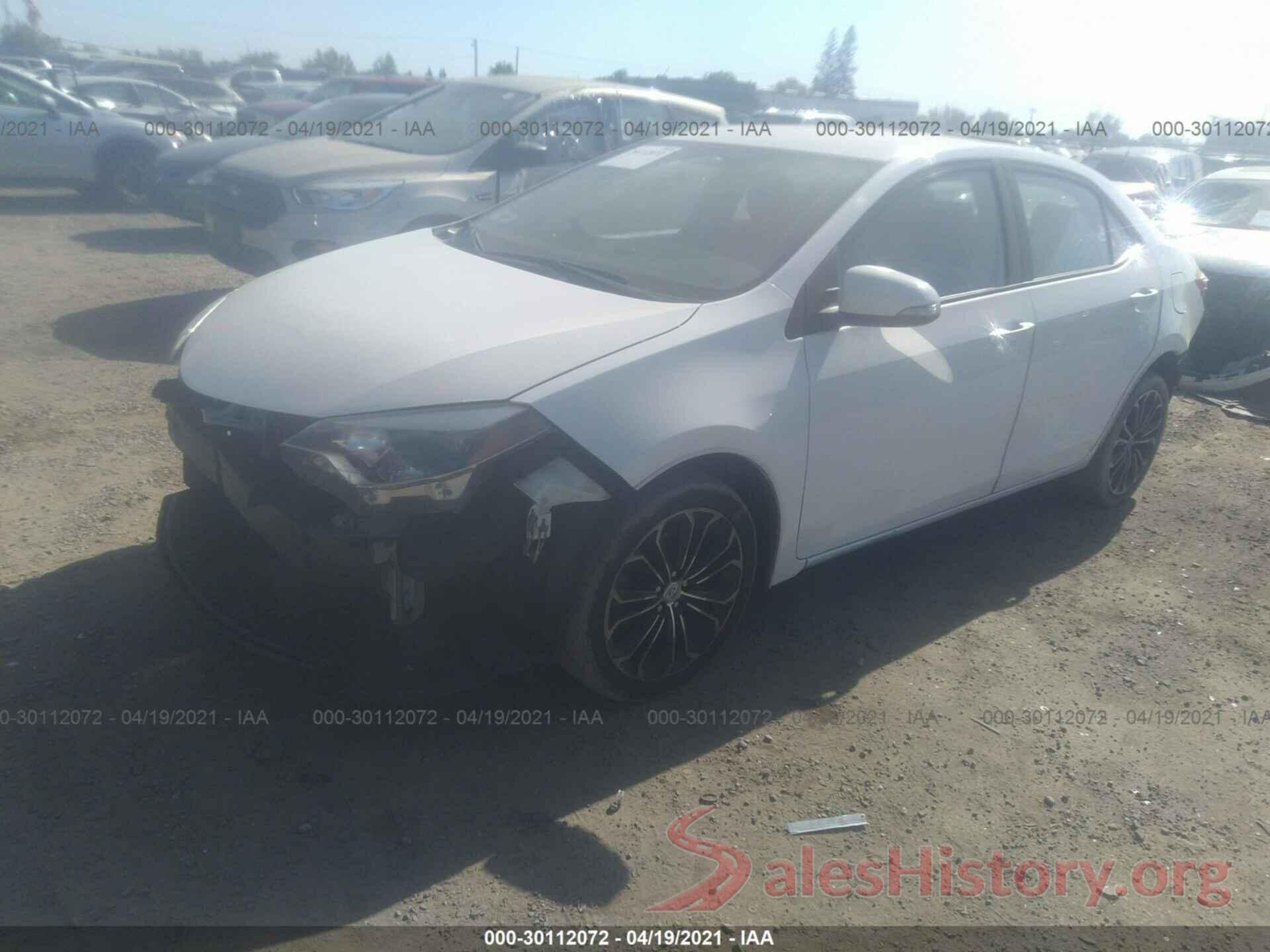 5YFBURHE8GP431400 2016 TOYOTA COROLLA