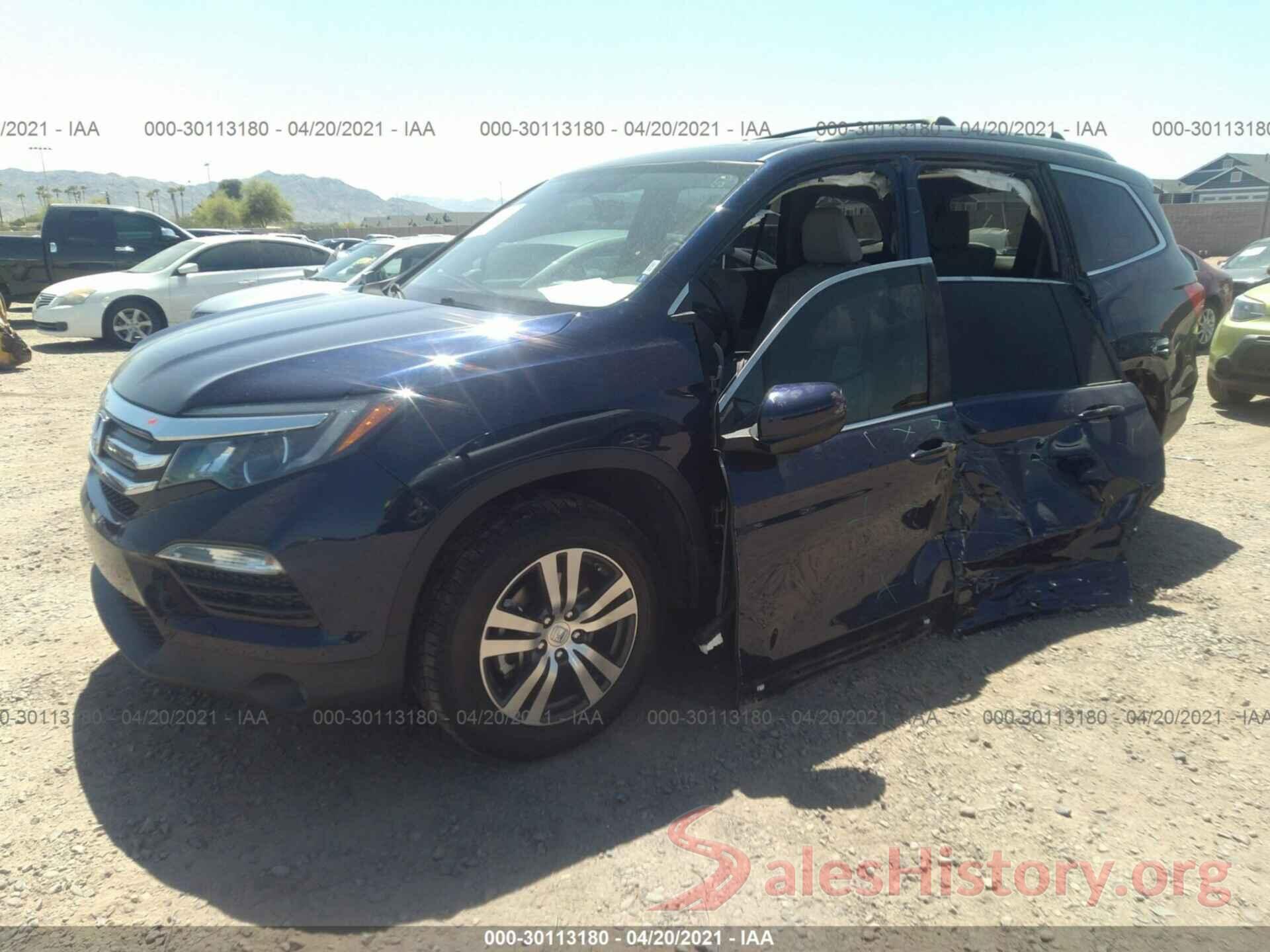 5FNYF6H5XHB001660 2017 HONDA PILOT