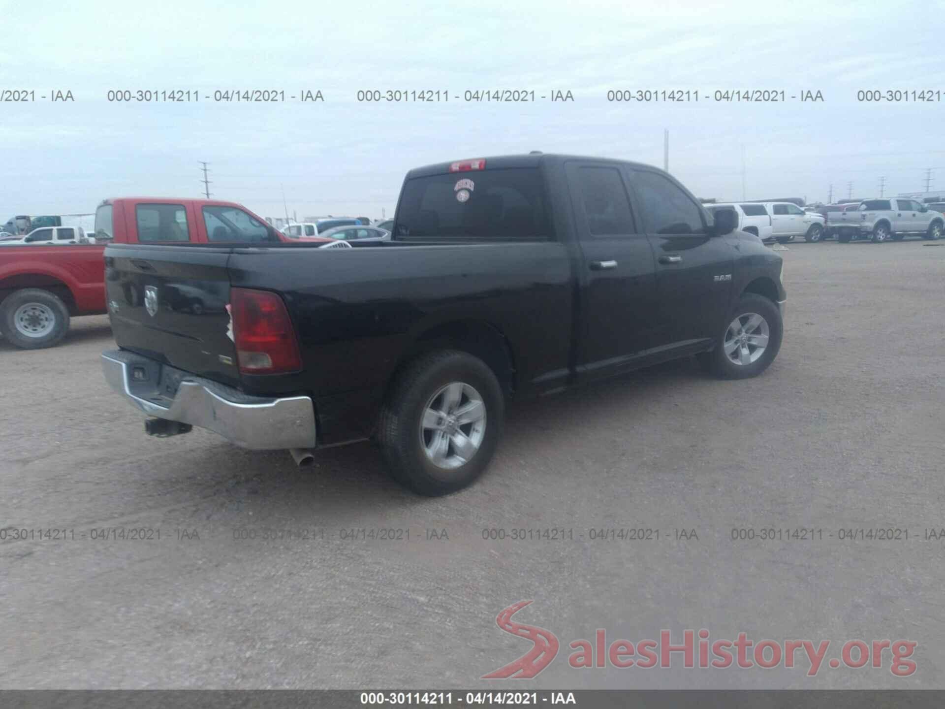 5XXGT4L33HG134093 2010 DODGE RAM 1500