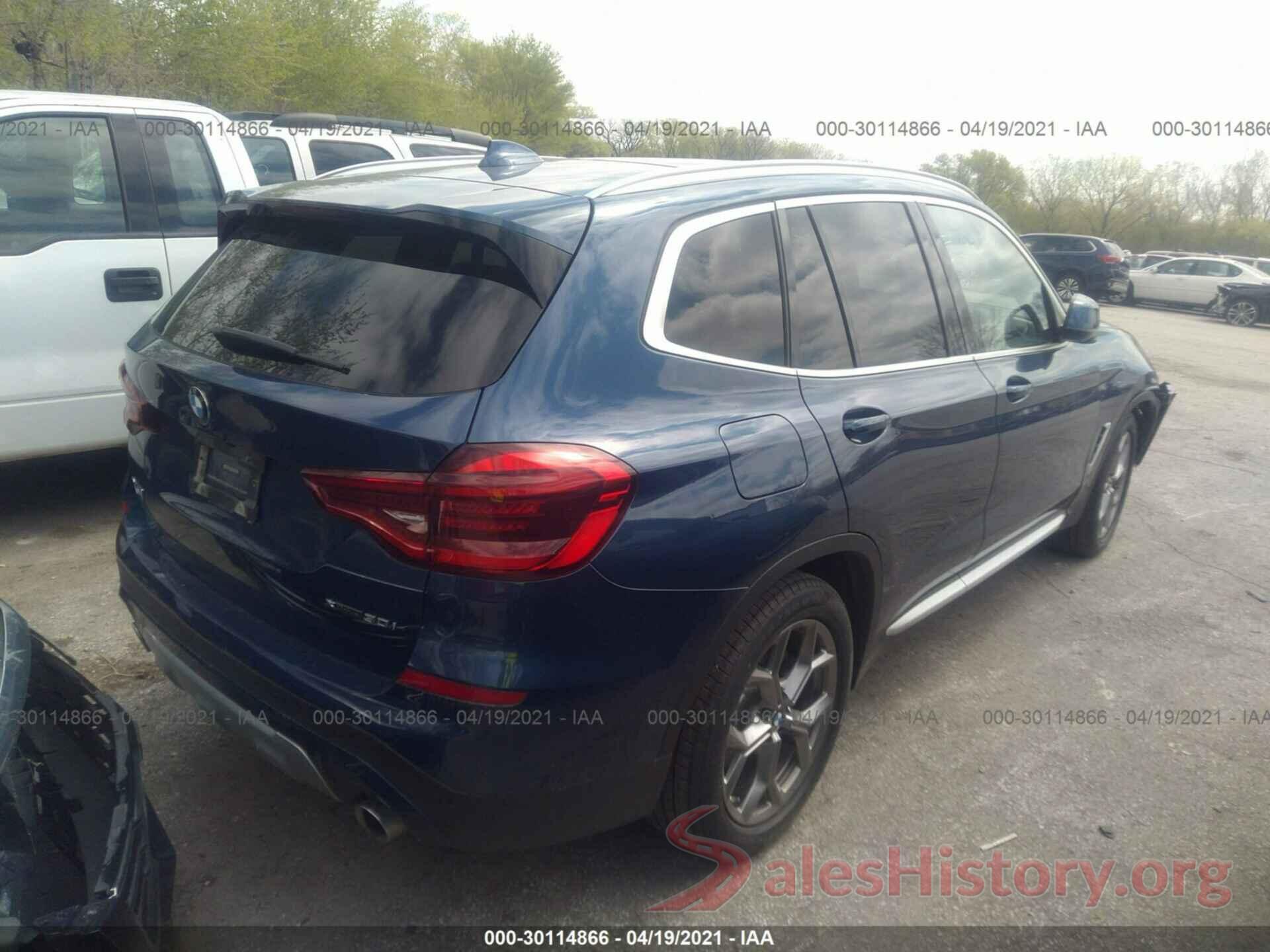 5UXTY5C06M9F57691 2021 BMW X3