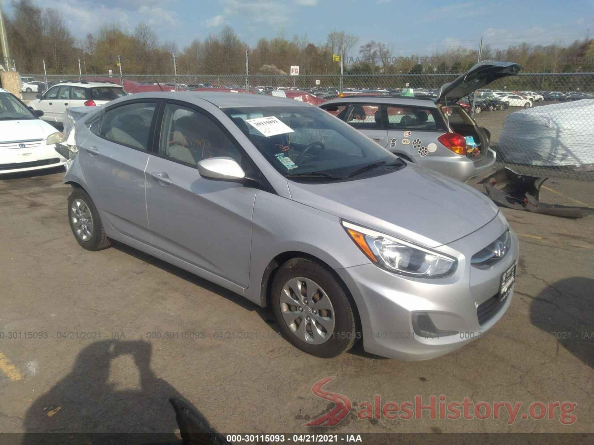 KMHCT4AE1GU013537 2016 HYUNDAI ACCENT