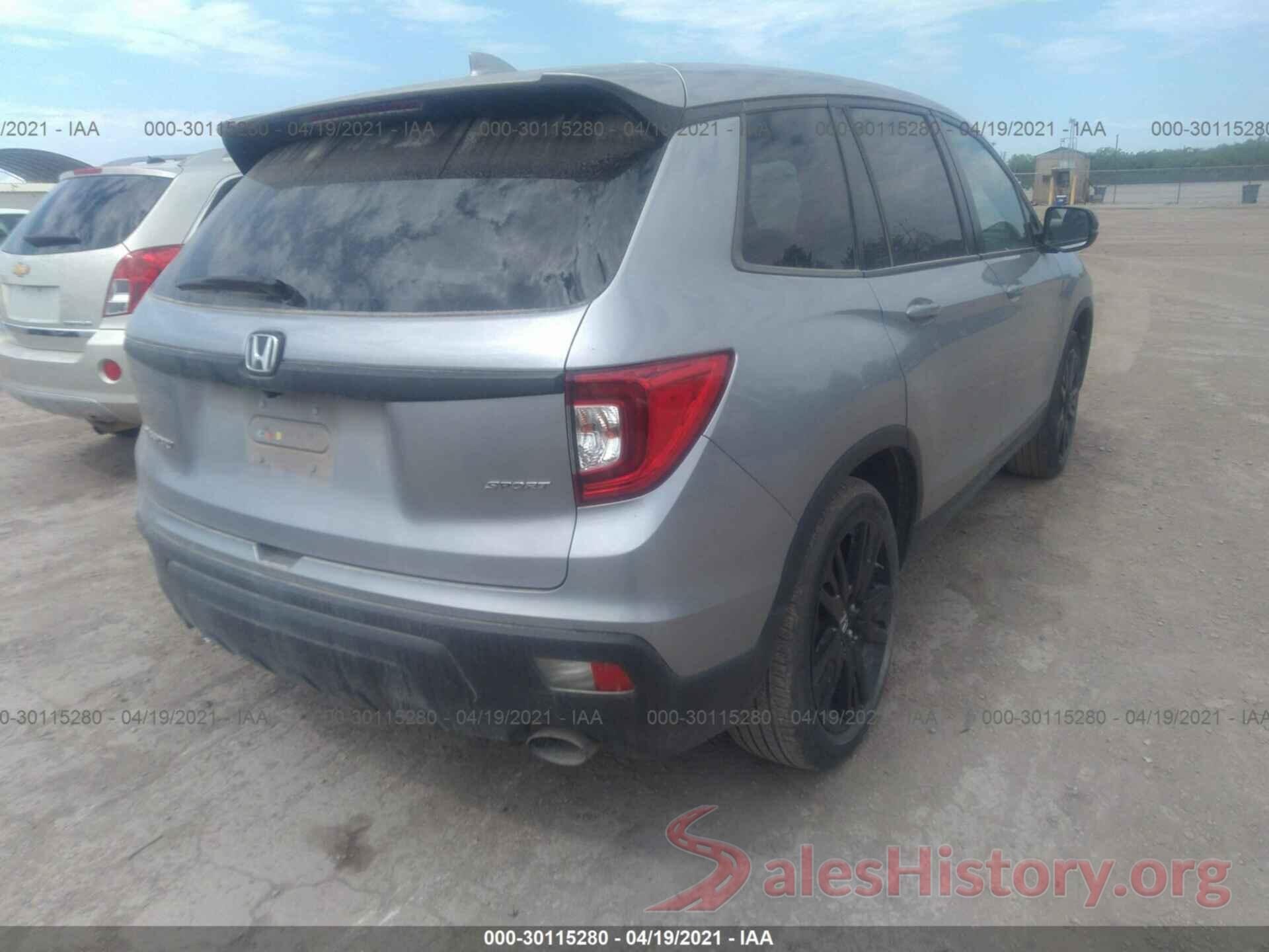 5FNYF7H21KB002487 2019 HONDA PASSPORT