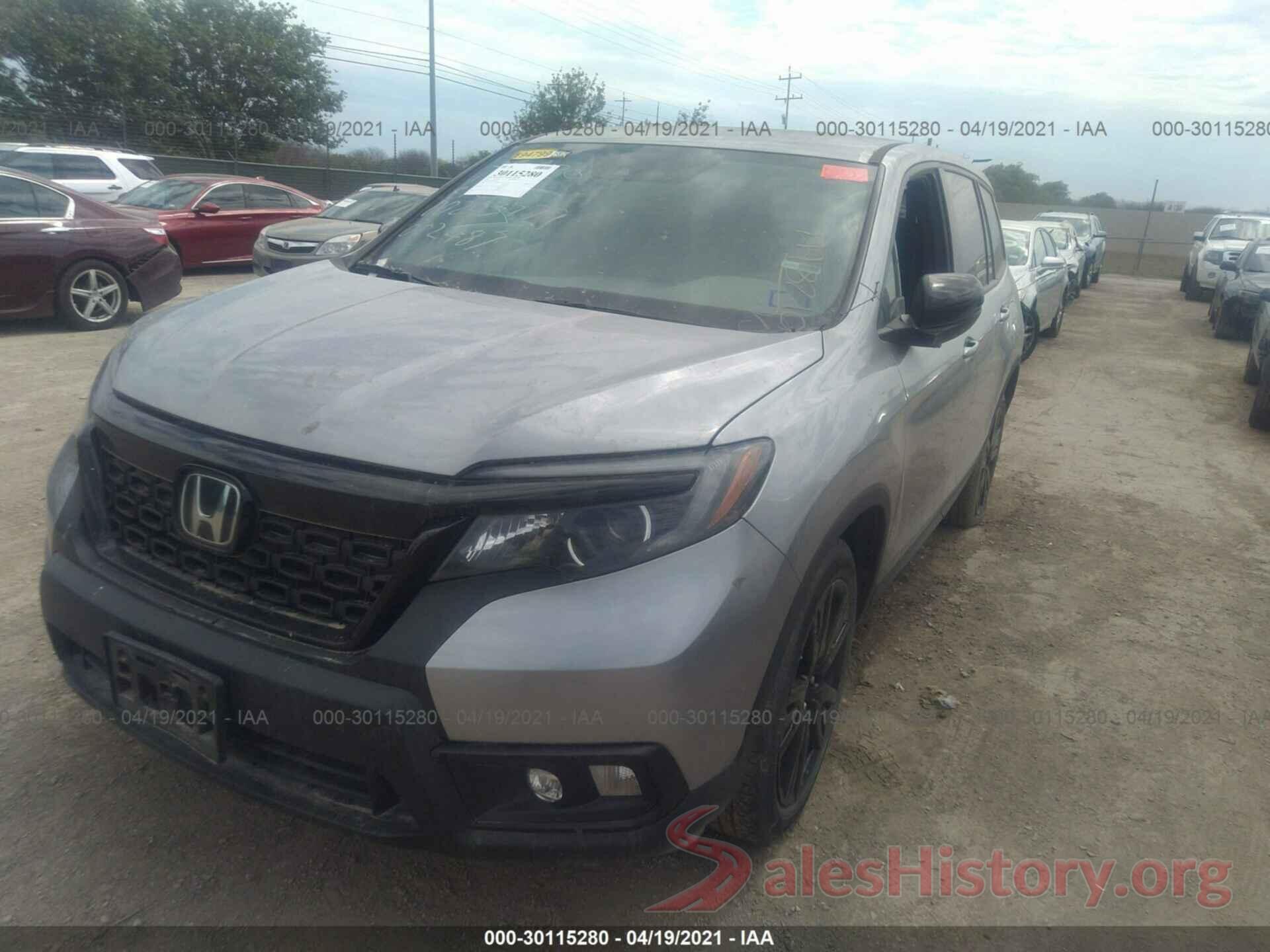 5FNYF7H21KB002487 2019 HONDA PASSPORT