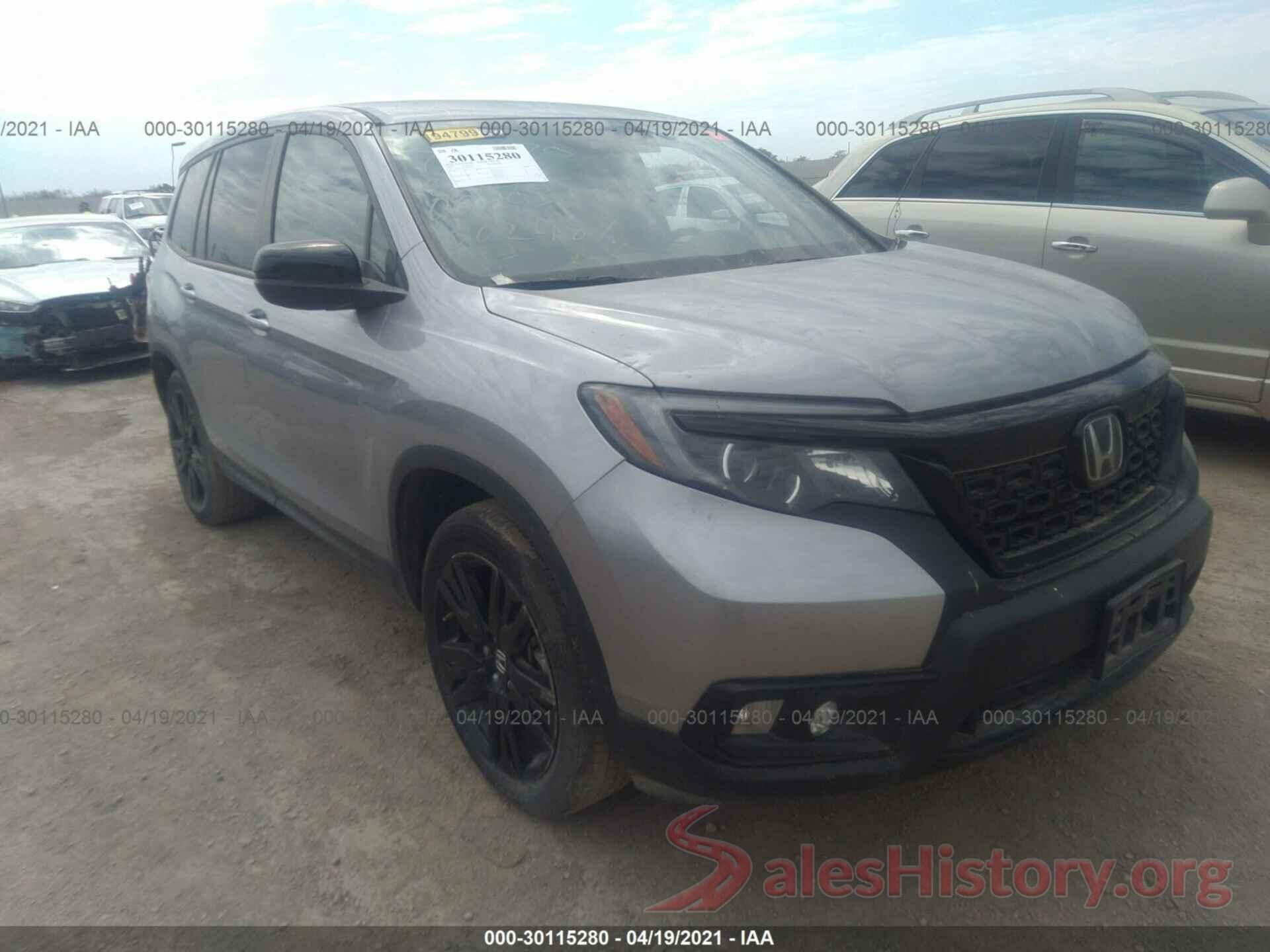 5FNYF7H21KB002487 2019 HONDA PASSPORT