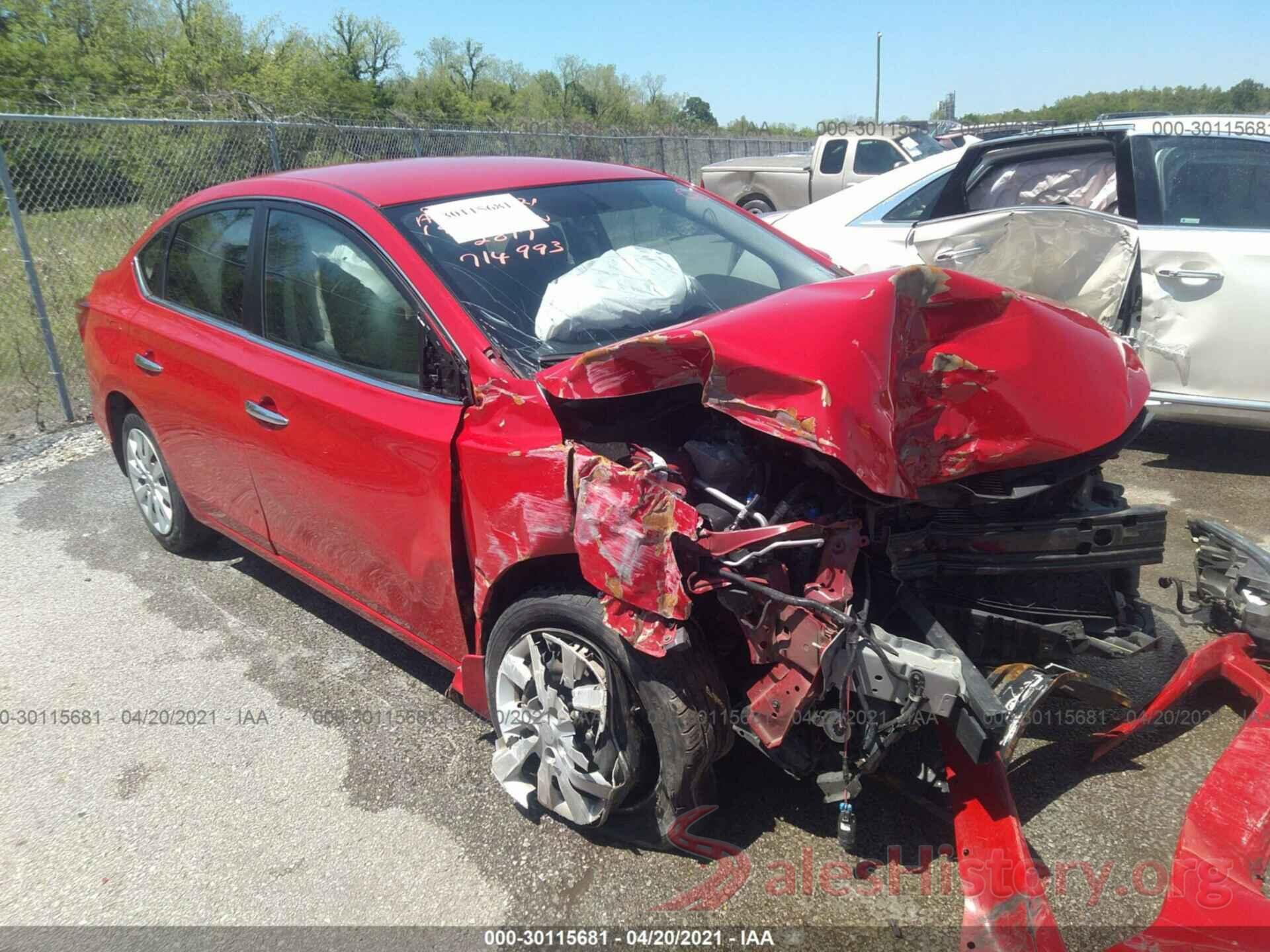 3N1AB7AP4HL714993 2017 NISSAN SENTRA