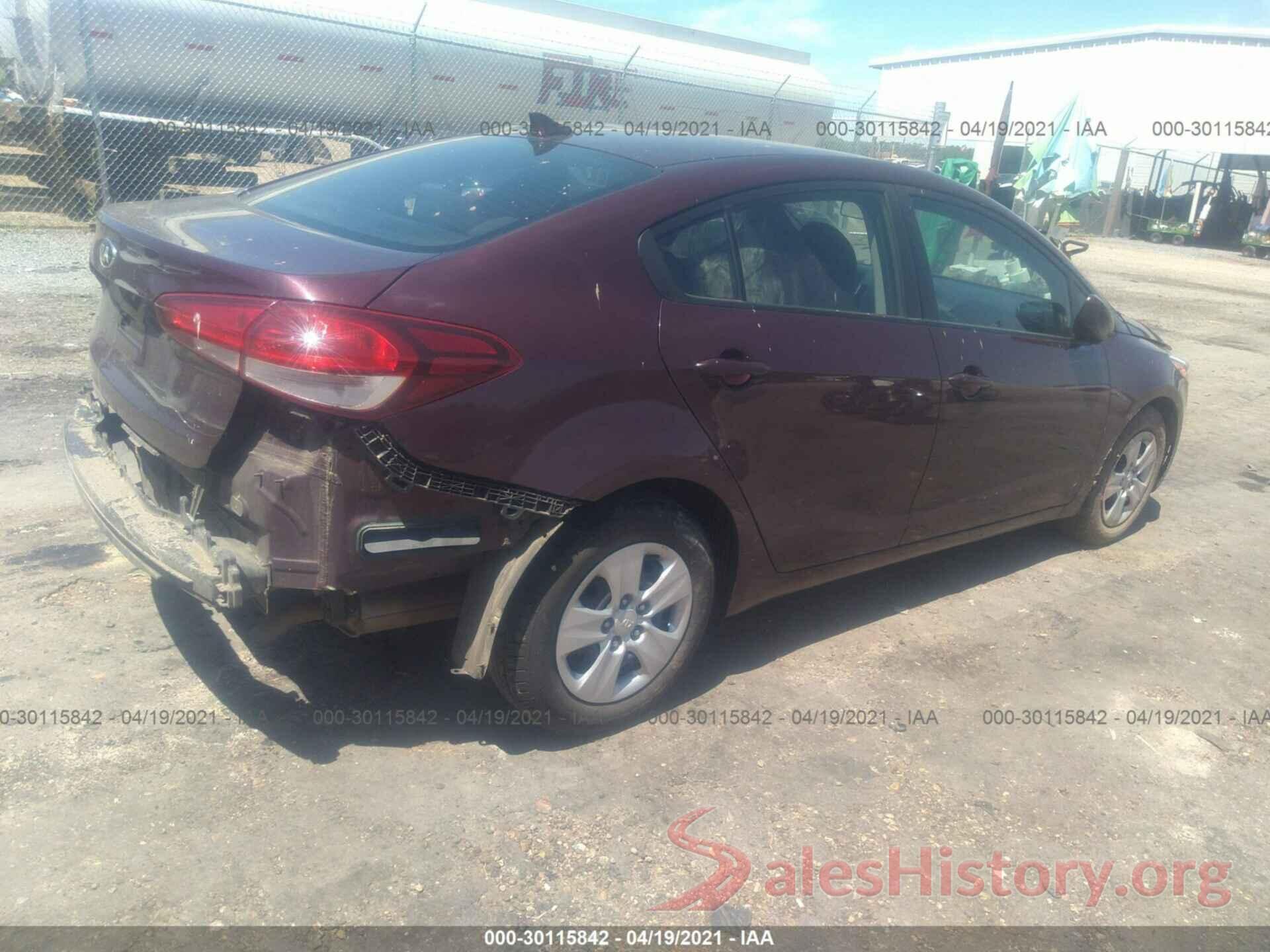 3KPFK4A7XJE190275 2018 KIA FORTE