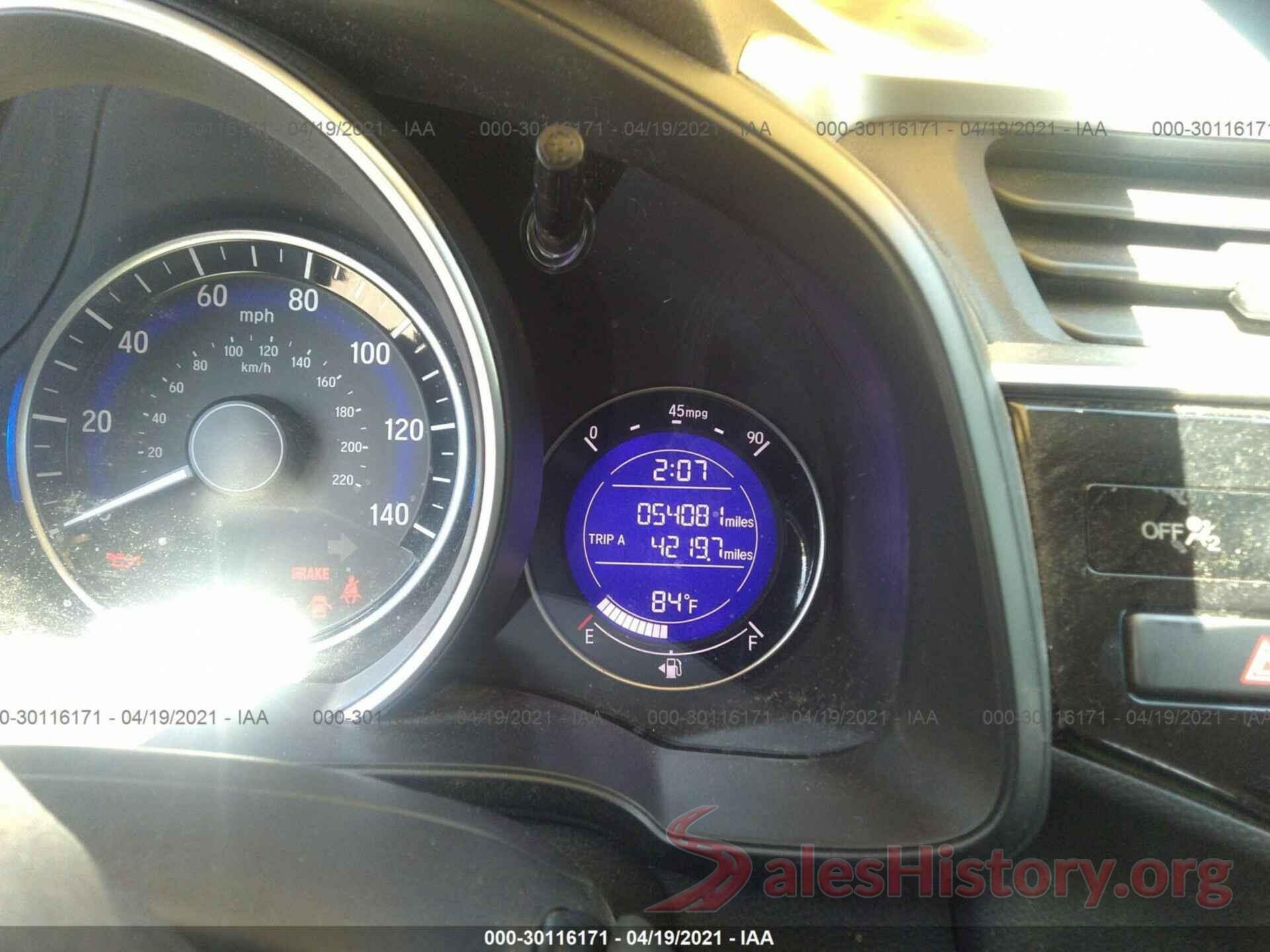 3HGGK5H48KM734657 2019 HONDA FIT