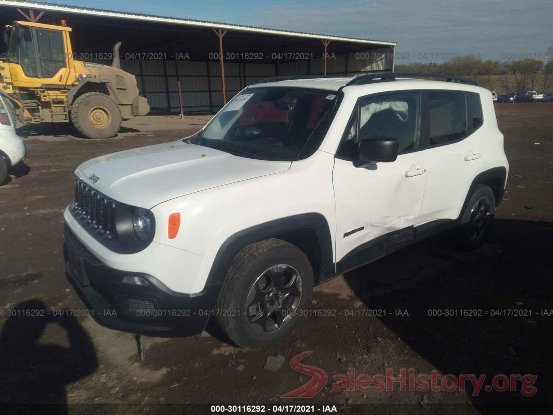 ZACCJAAT1GPE02509 2016 JEEP RENEGADE