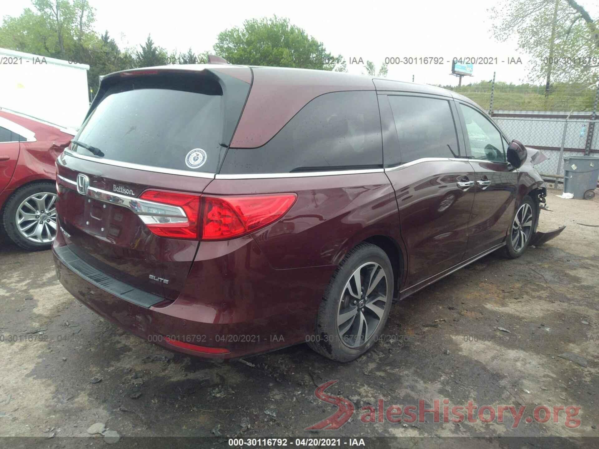 5FNRL6H94KB050344 2019 HONDA ODYSSEY