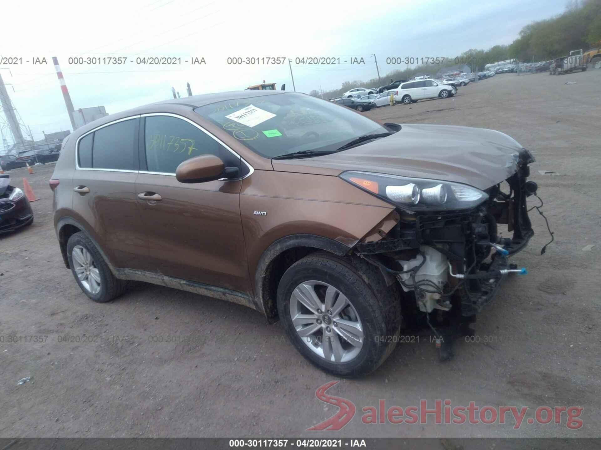 KNDPMCAC5H7205037 2017 KIA SPORTAGE