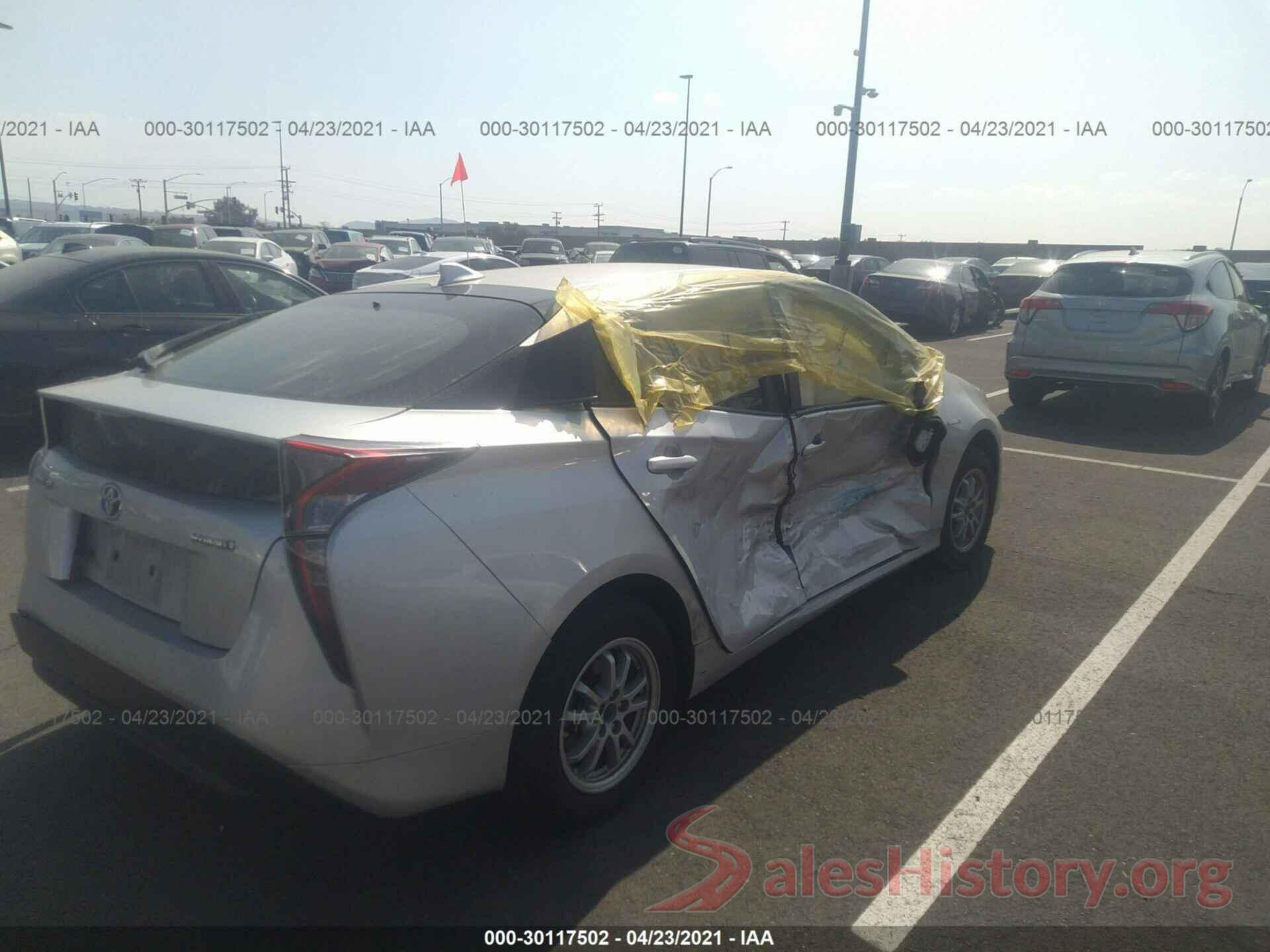 JTDKBRFU8H3541020 2017 TOYOTA PRIUS