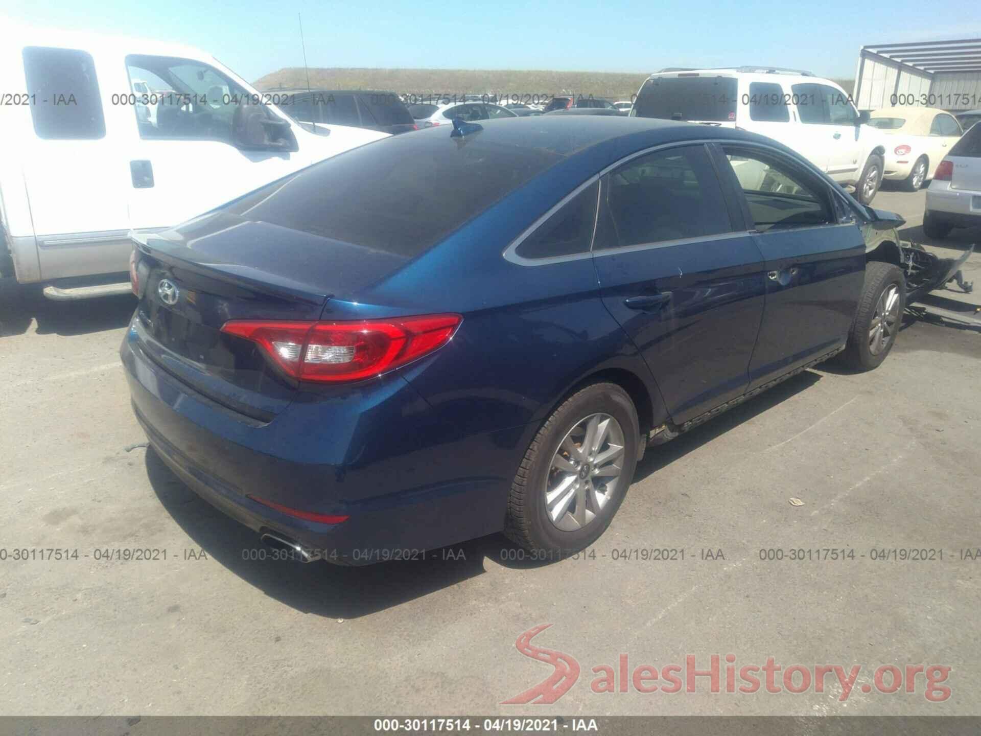 5NPE24AF8HH491040 2017 HYUNDAI SONATA