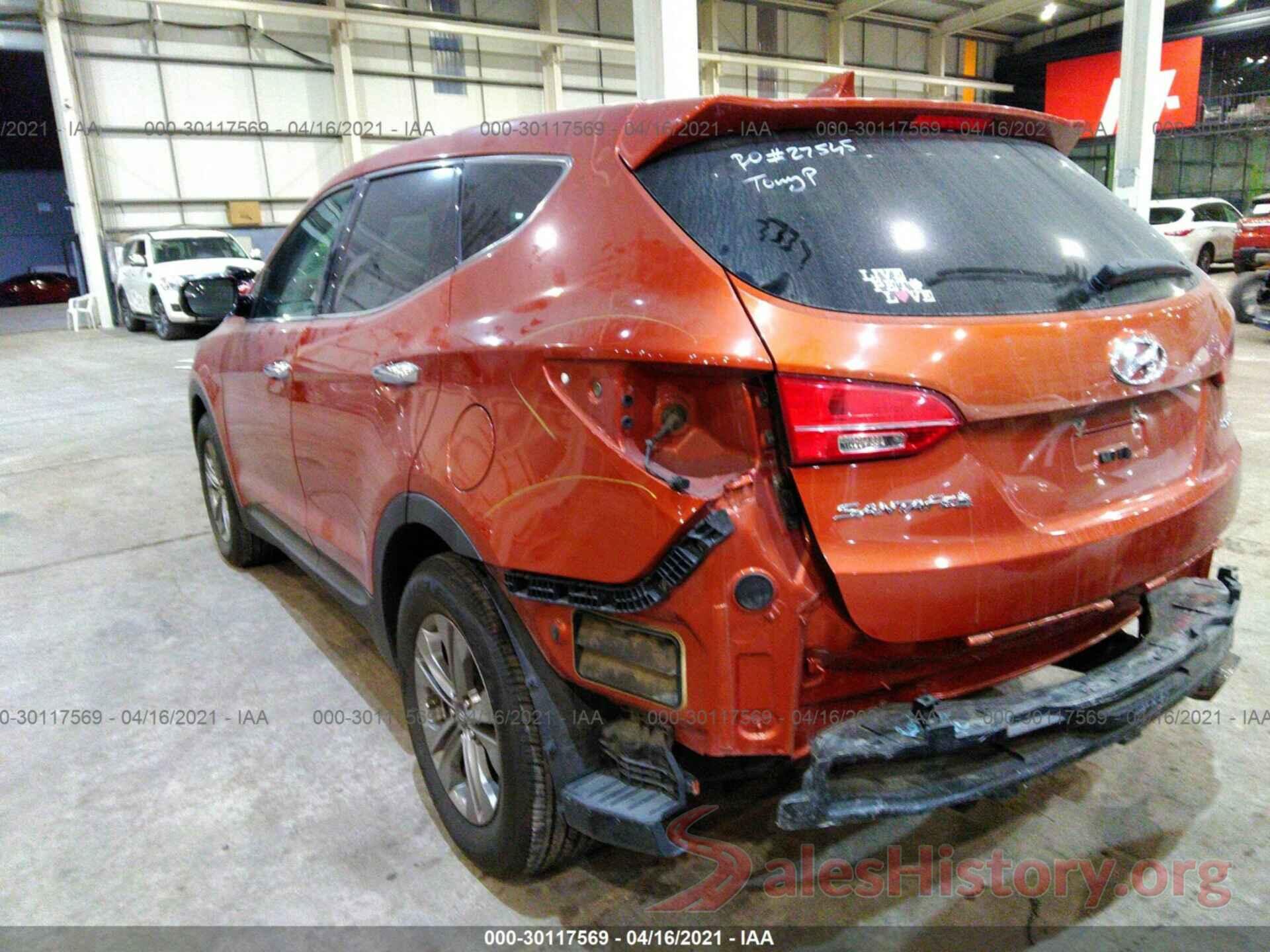 5XYZT3LB0GG317911 2016 HYUNDAI SANTA FE SPORT