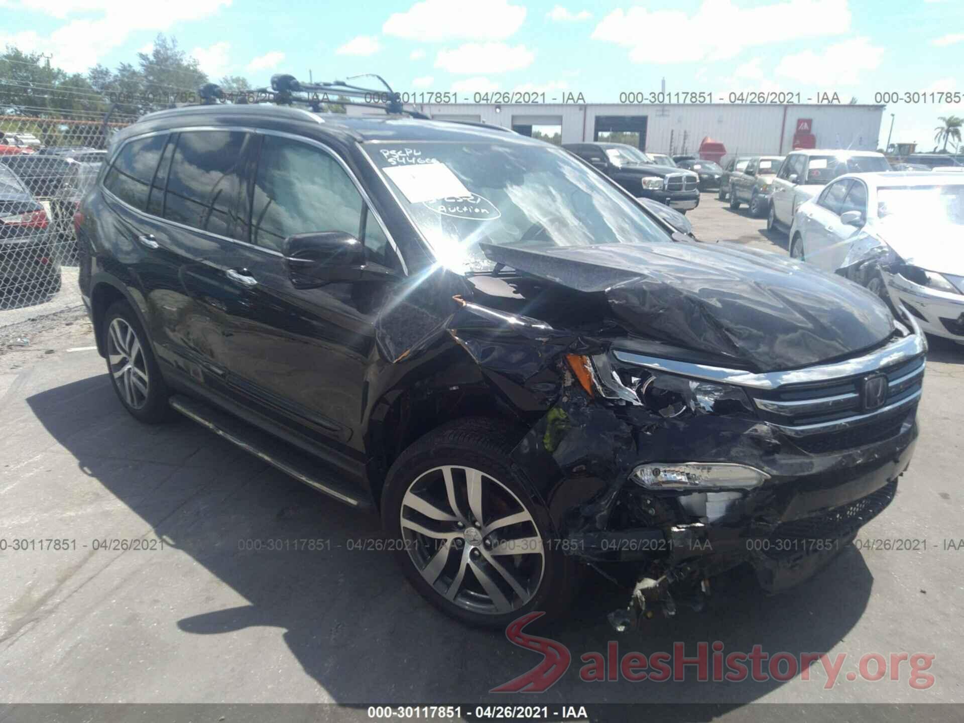 5FNYF5H92GB001292 2016 HONDA PILOT