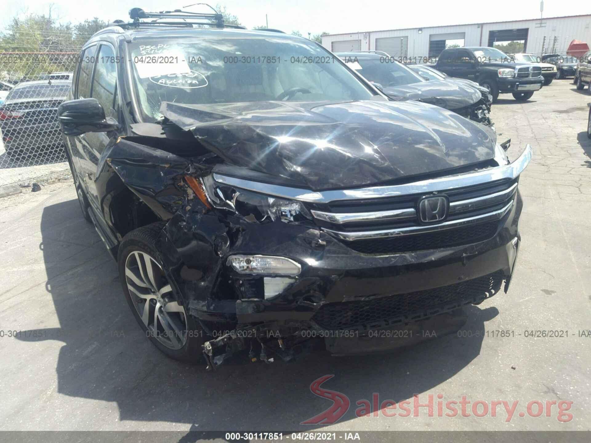 5FNYF5H92GB001292 2016 HONDA PILOT