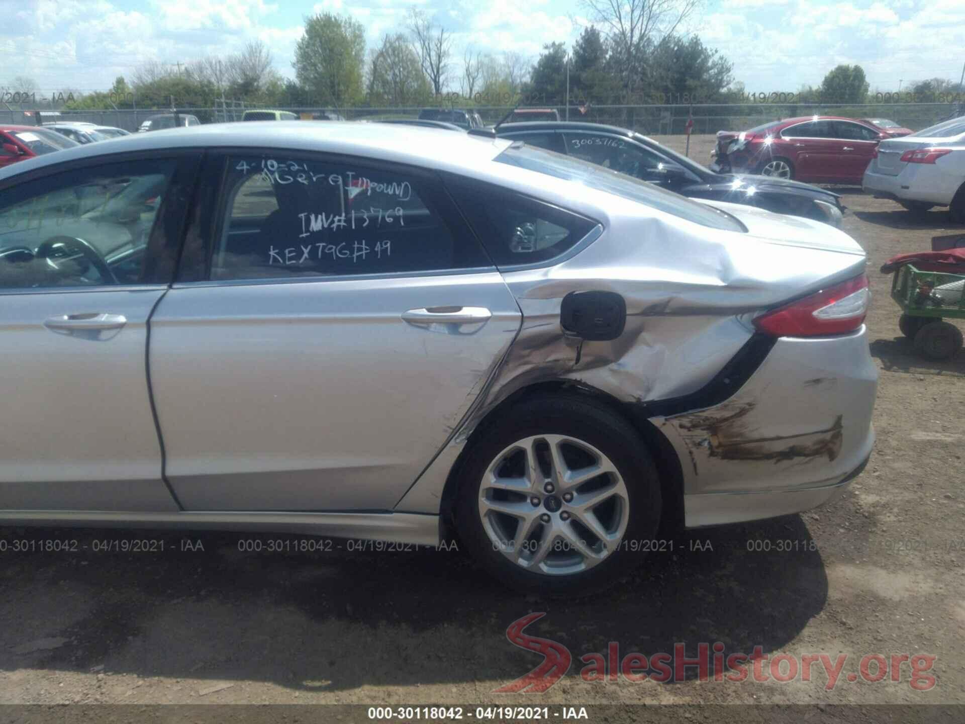 3FA6P0H73GR339407 2016 FORD FUSION