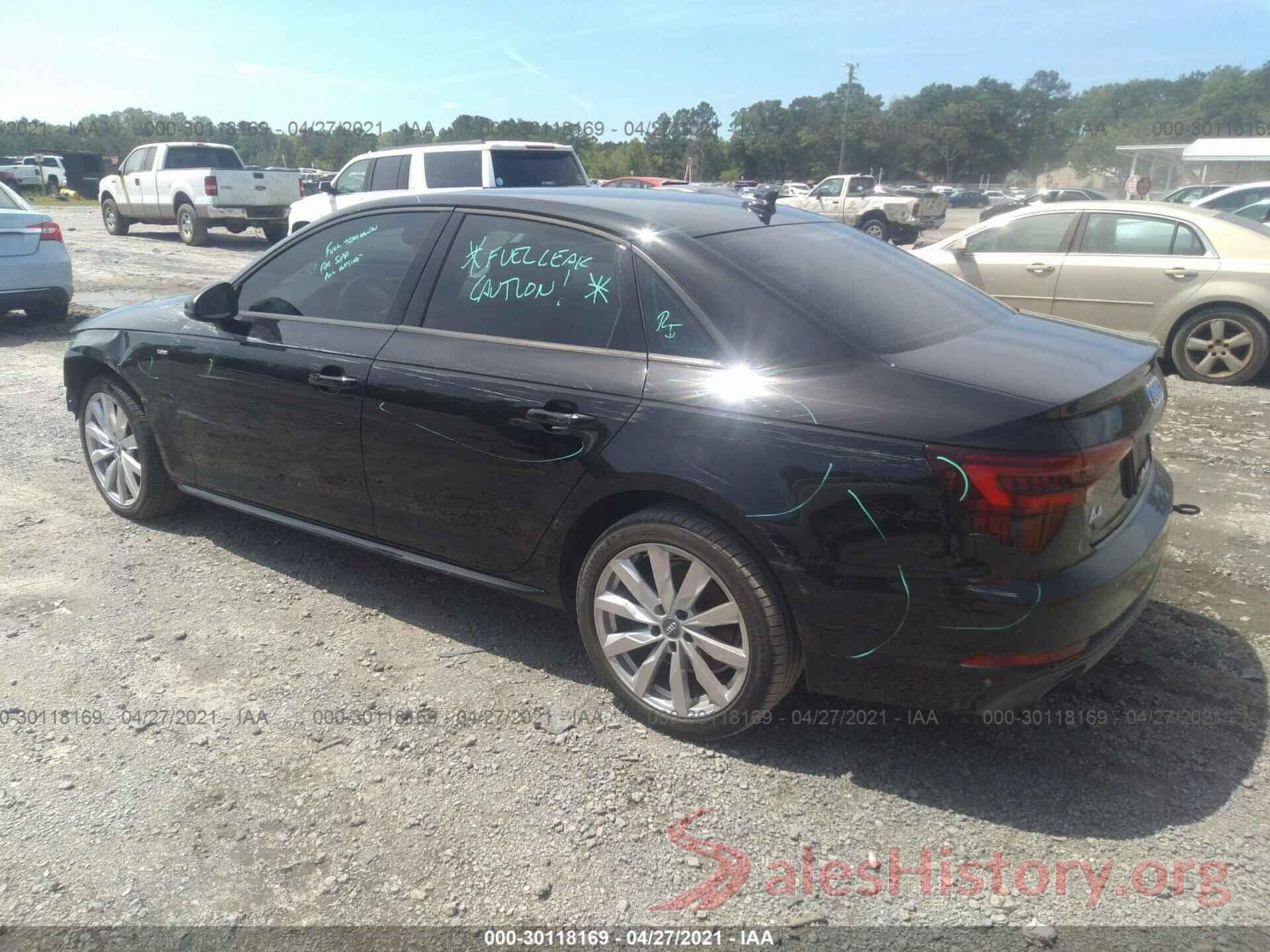 WAUKMAF47JA192524 2018 AUDI A4