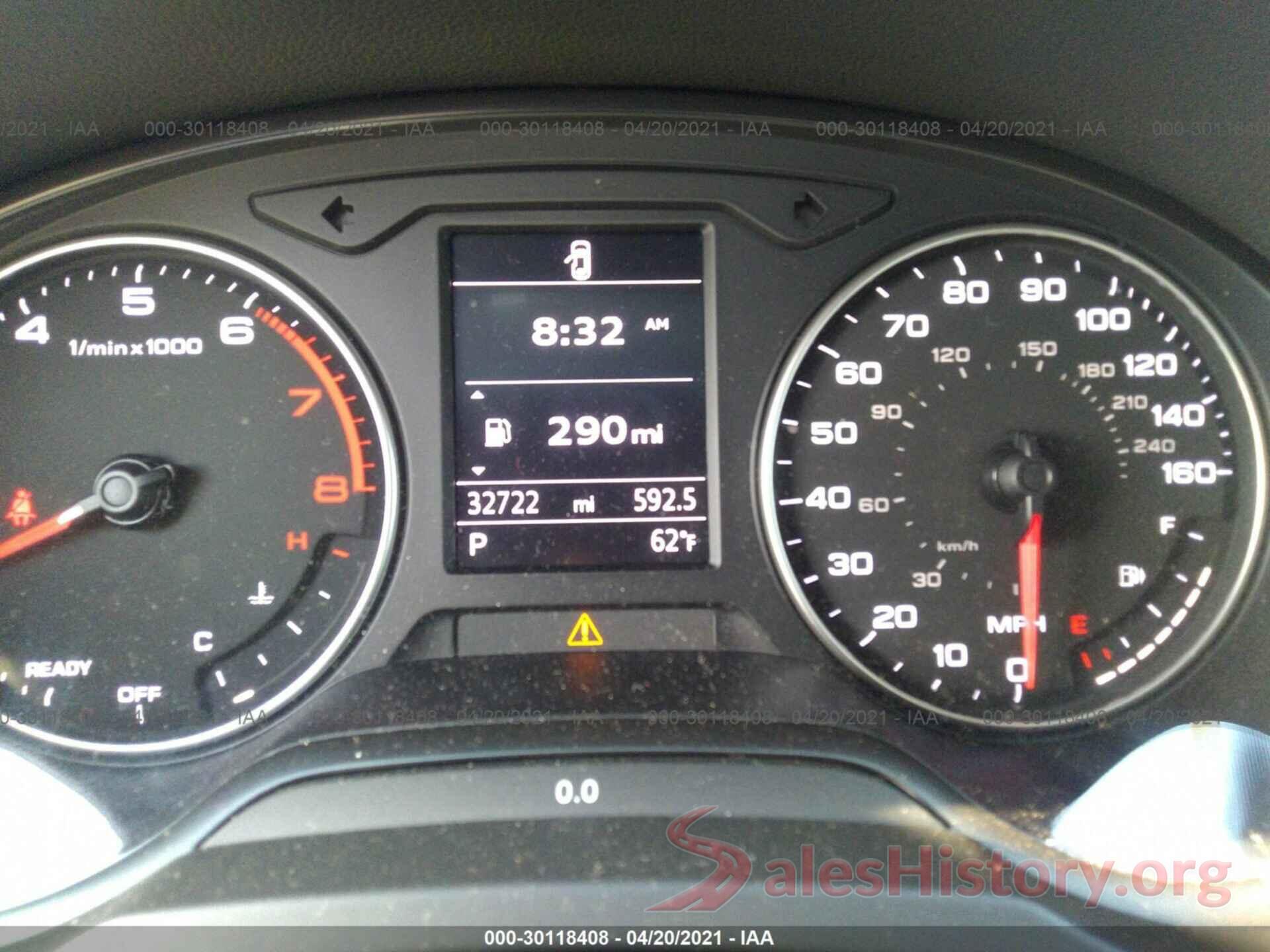 WAUA7GFF5G1004499 2016 AUDI A3