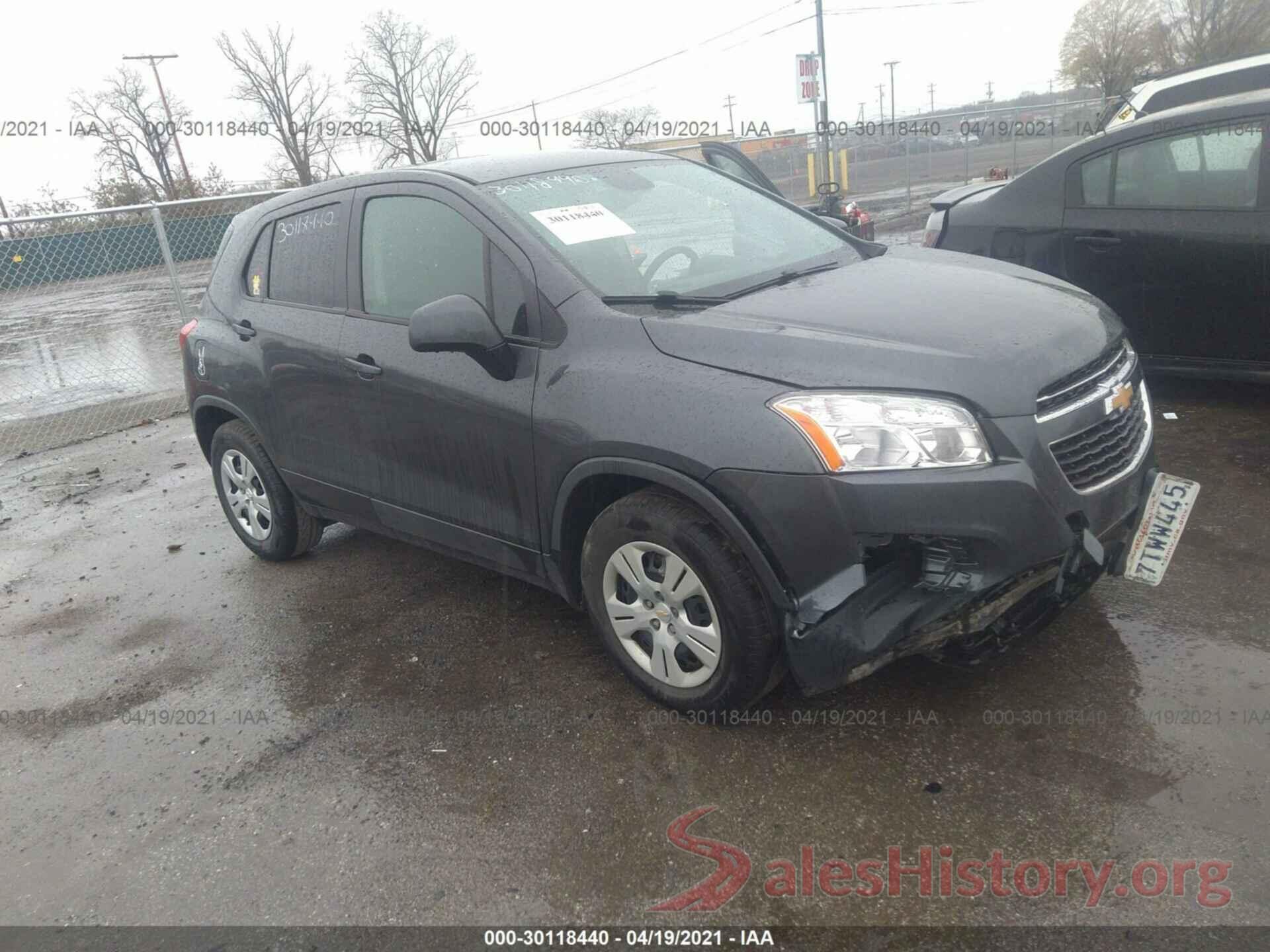 3GNCJKSB0GL260827 2016 CHEVROLET TRAX