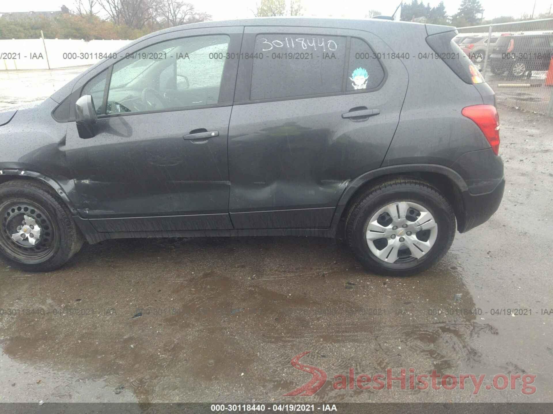 3GNCJKSB0GL260827 2016 CHEVROLET TRAX