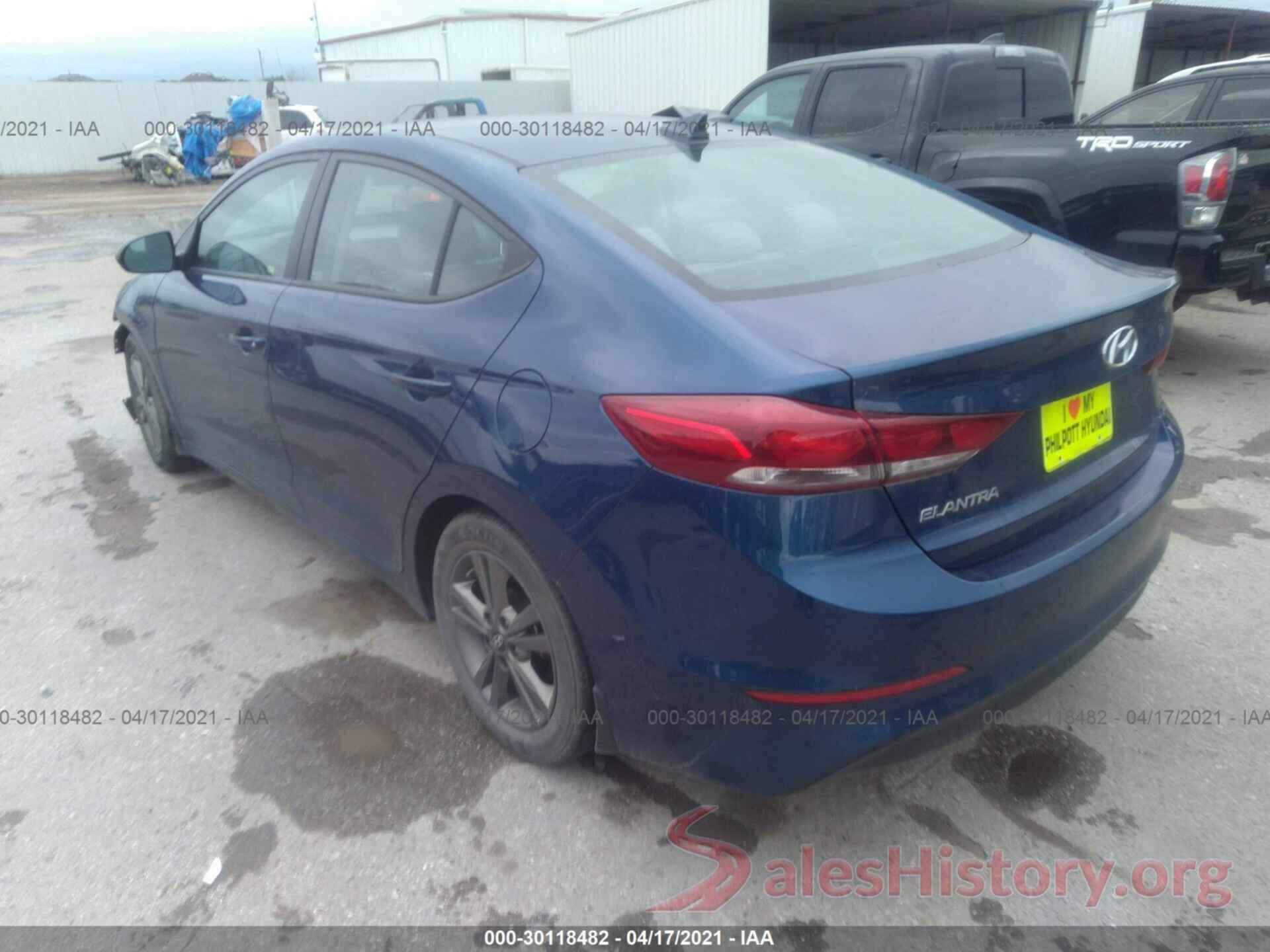 5NPD84LF7JH358458 2018 HYUNDAI ELANTRA