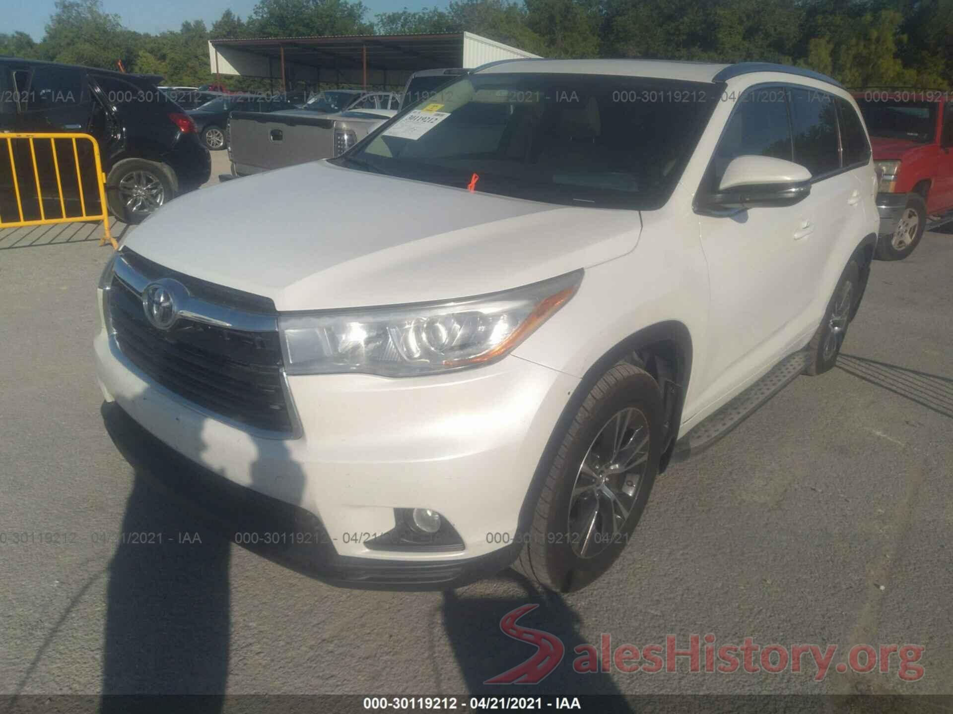 5TDKKRFH0GS147642 2016 TOYOTA HIGHLANDER