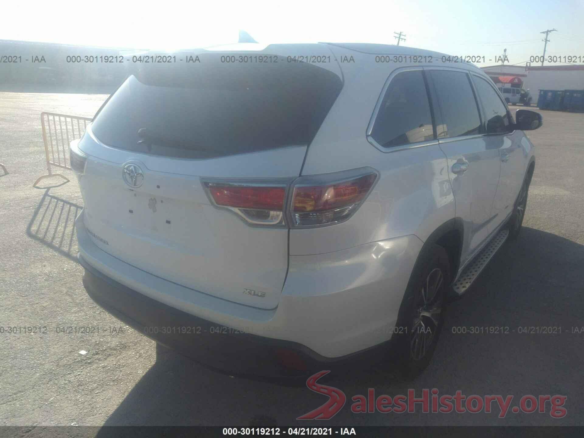 5TDKKRFH0GS147642 2016 TOYOTA HIGHLANDER