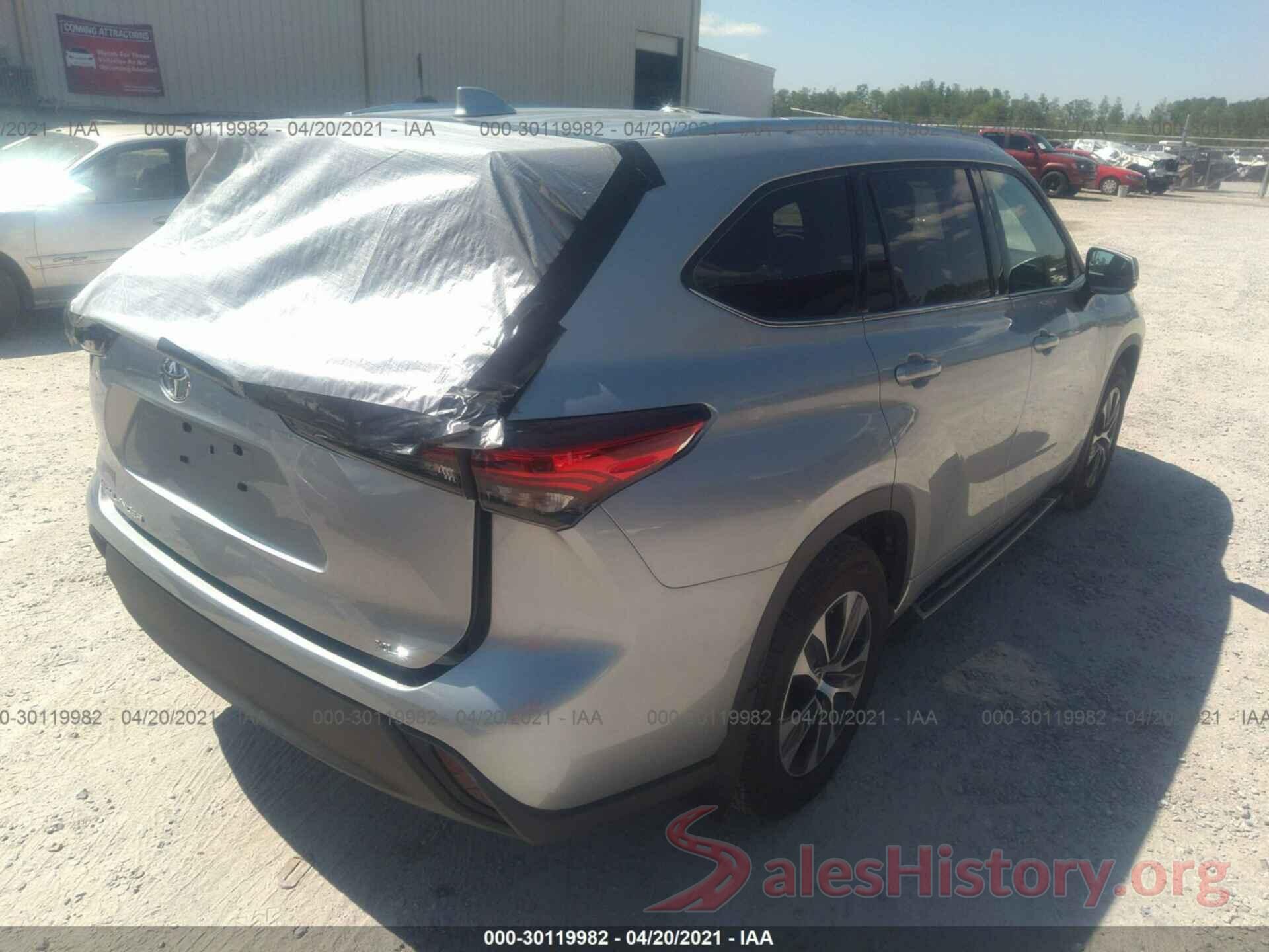 5TDGZRAH1LS502837 2020 TOYOTA HIGHLANDER