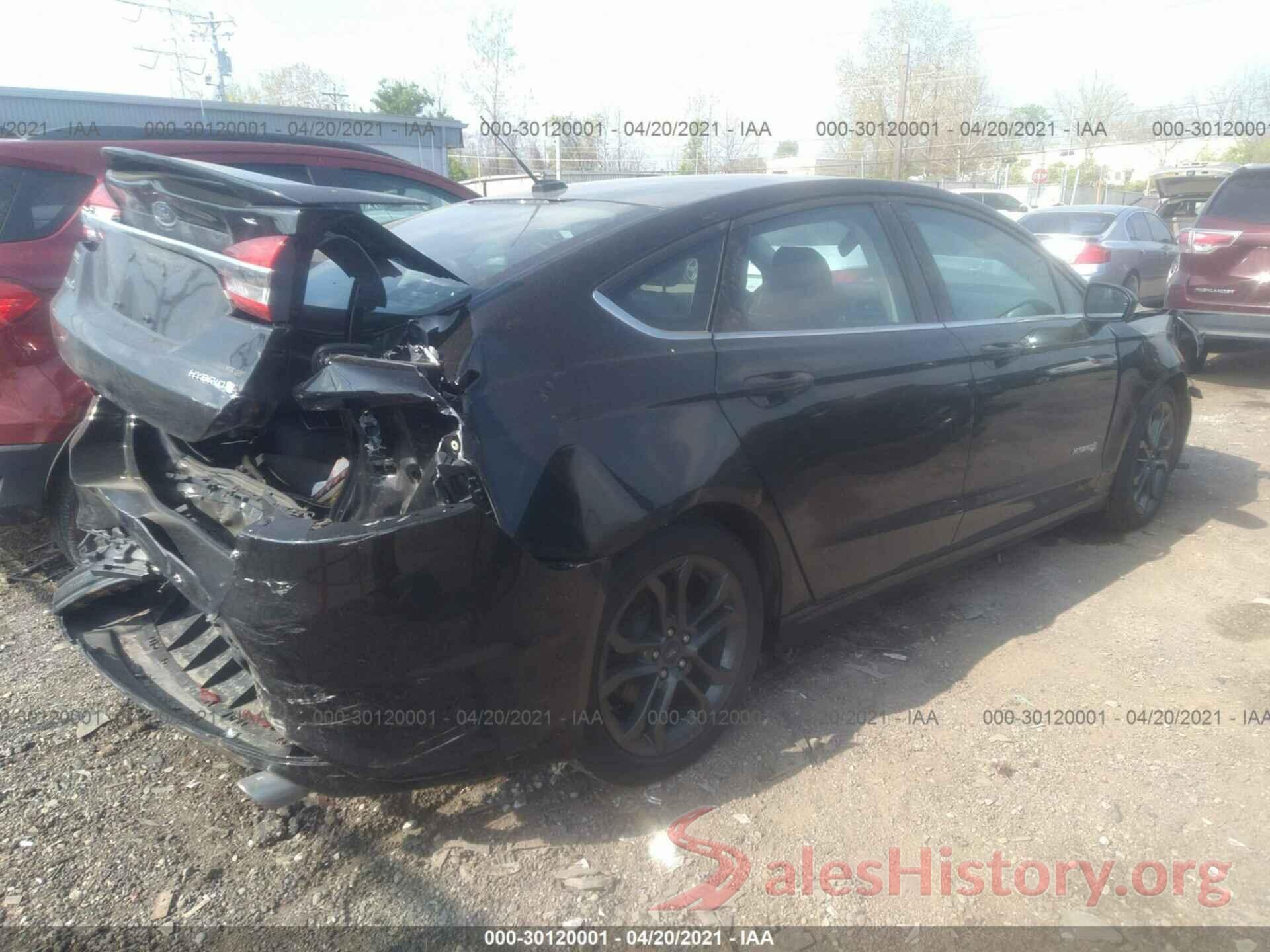 3FA6P0LU0JR115824 2018 FORD FUSION HYBRID