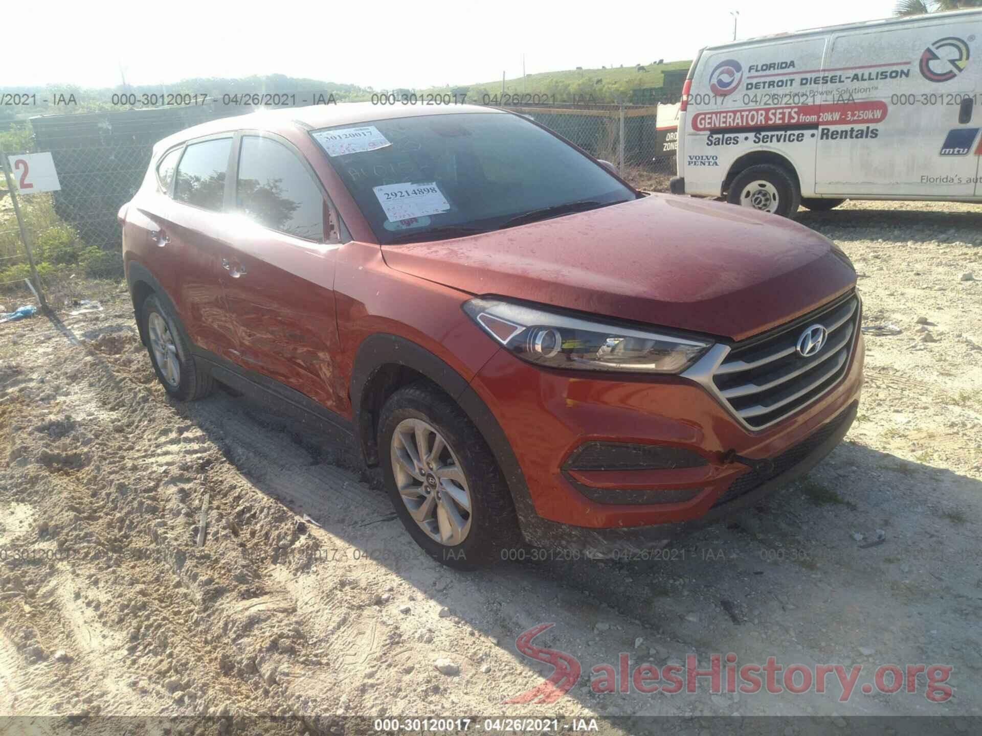 KM8J23A40HU338709 2017 HYUNDAI TUCSON