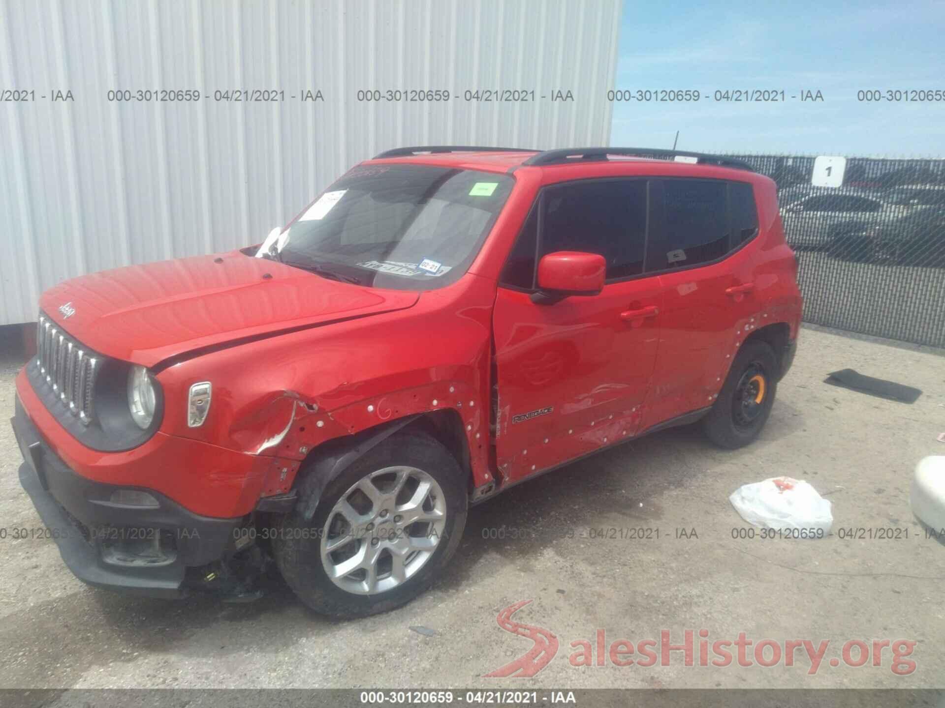 ZACCJABT8GPC51568 2016 JEEP RENEGADE