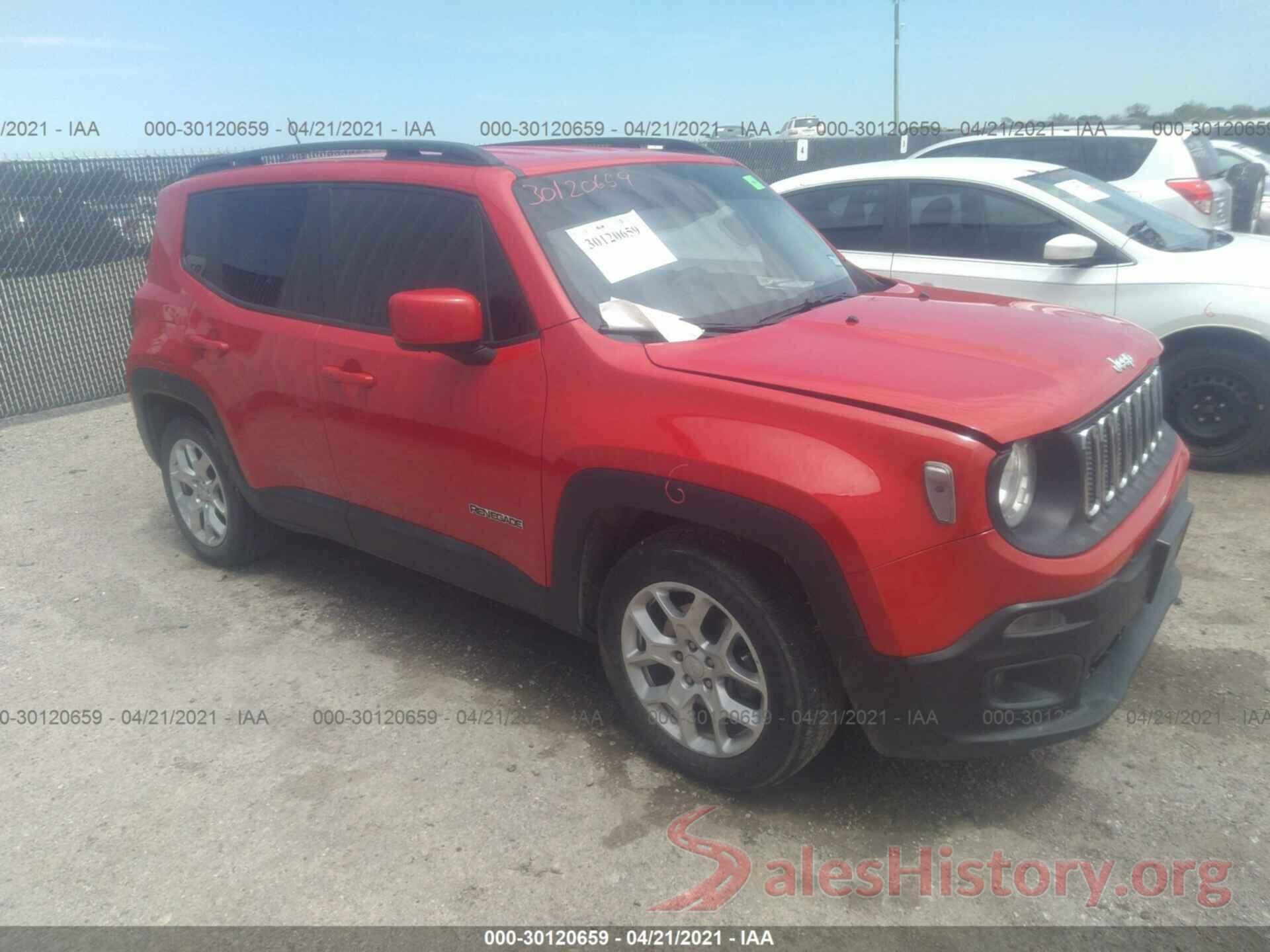 ZACCJABT8GPC51568 2016 JEEP RENEGADE